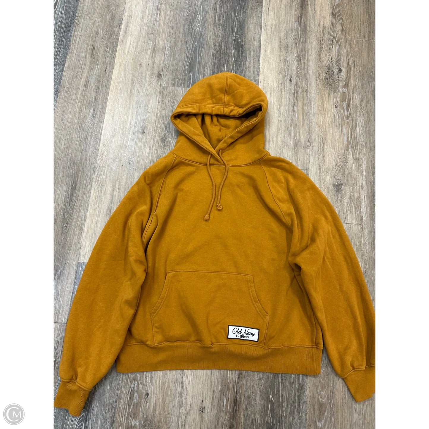 Sweatshirt Hoodie By Old Navy In Gold, Size: S