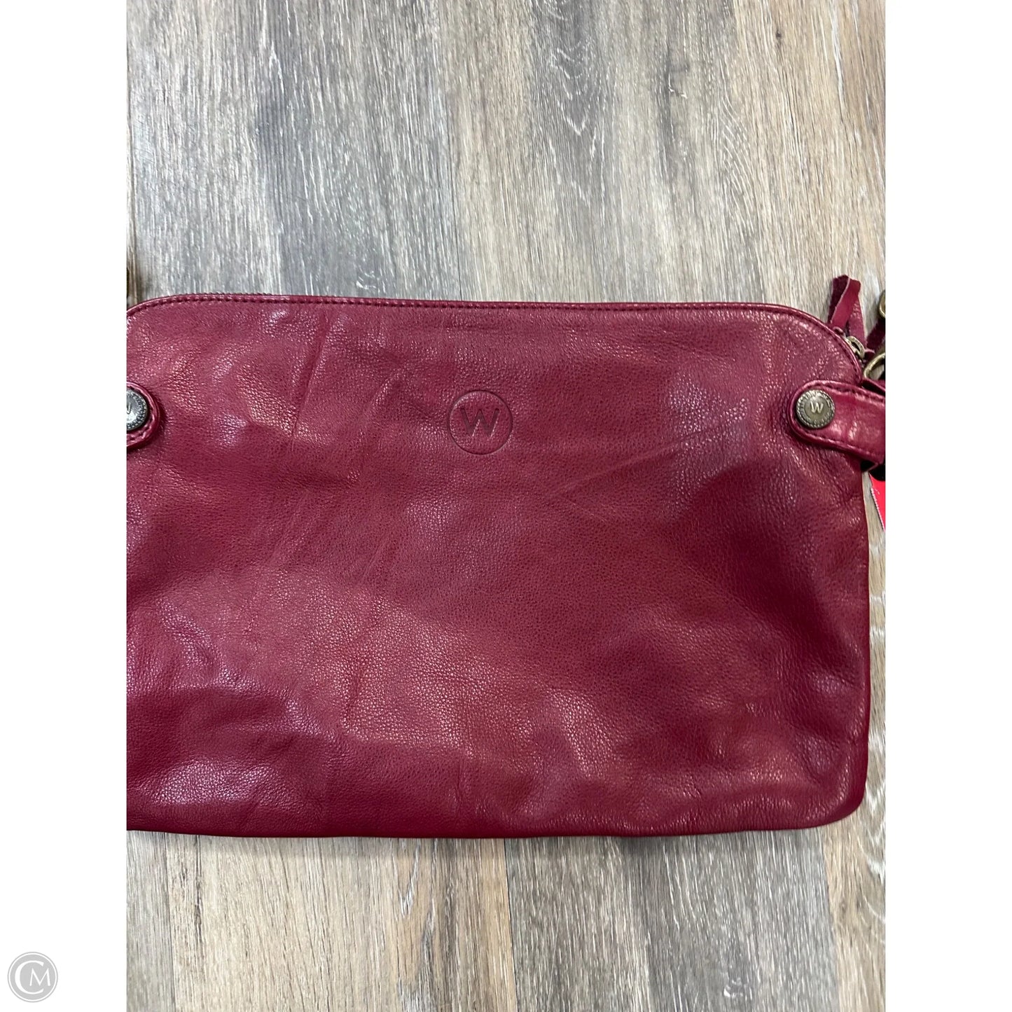 Crossbody Leather By Wanderers, Size: Large