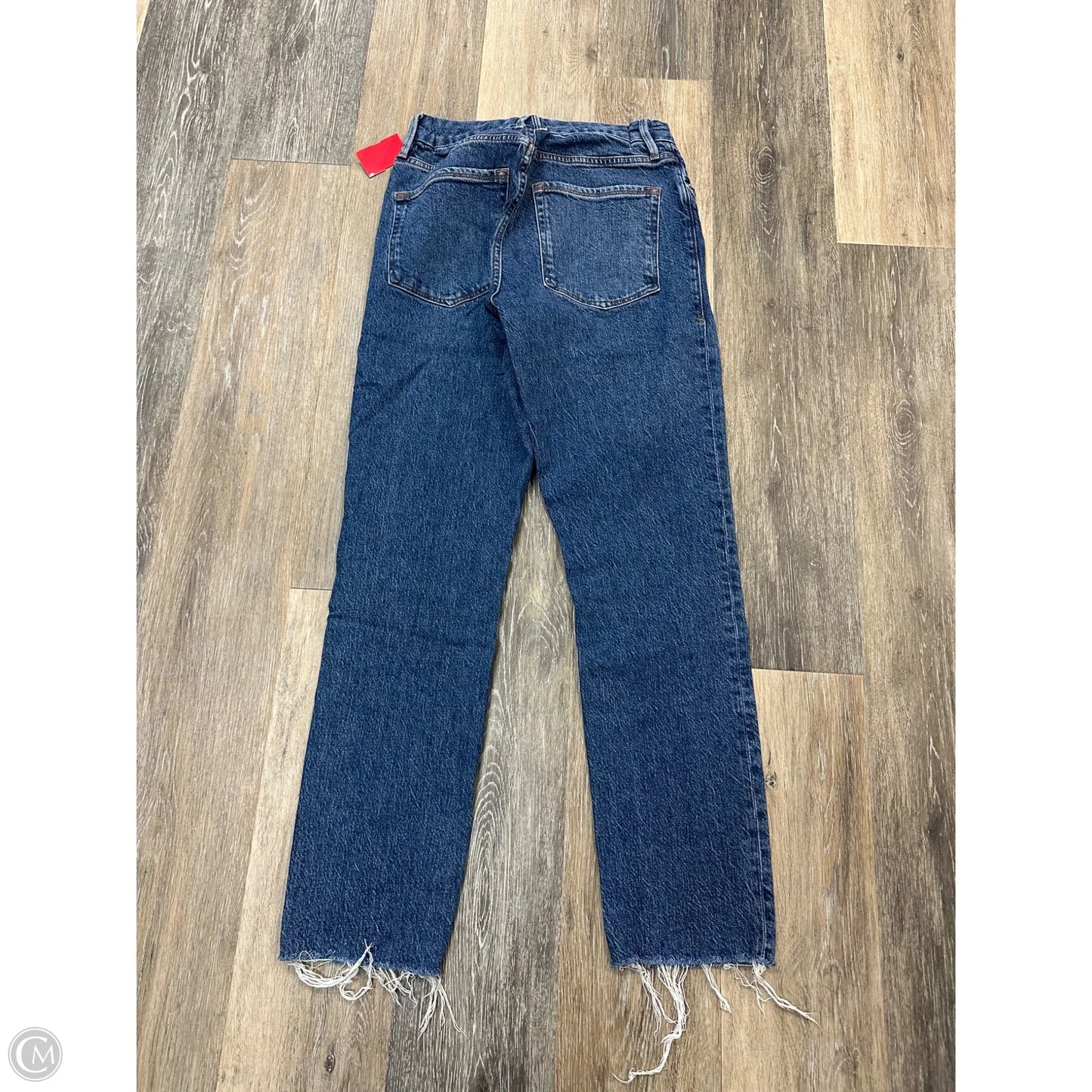 Jeans Straight By Good American In Blue Denim, Size: 6