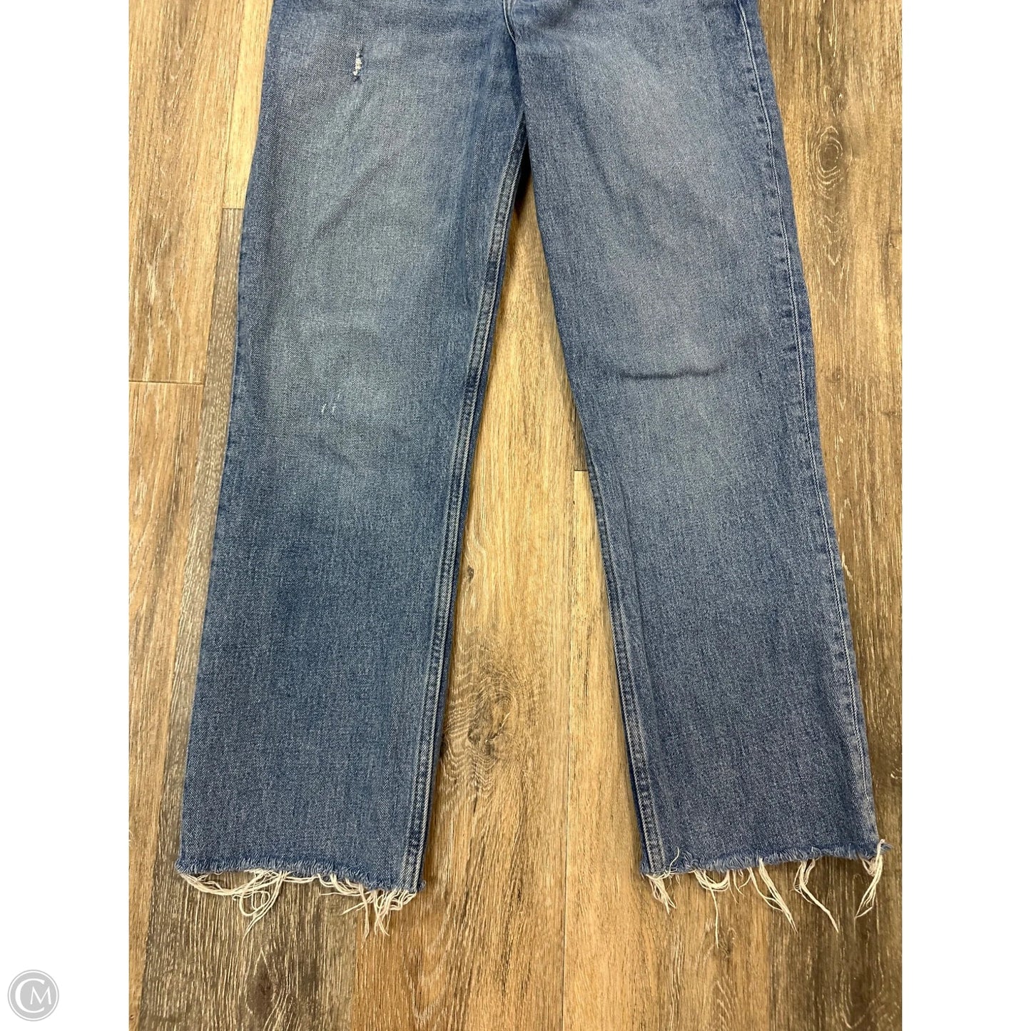 Jeans Straight By Abercrombie And Fitch In Blue Denim, Size: 4