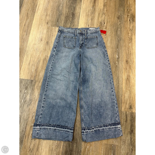 Jeans Wide Leg By Gap In Blue Denim, Size: 6