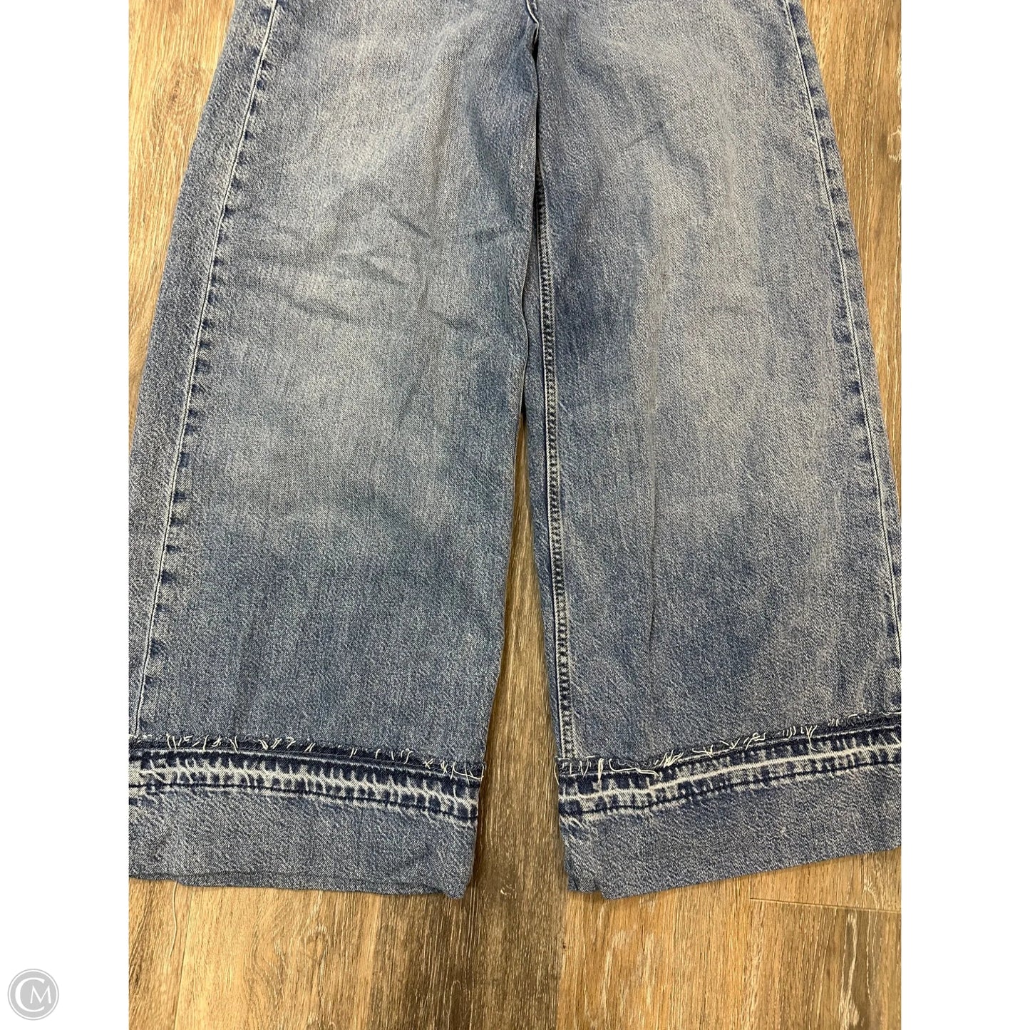 Jeans Wide Leg By Gap In Blue Denim, Size: 6