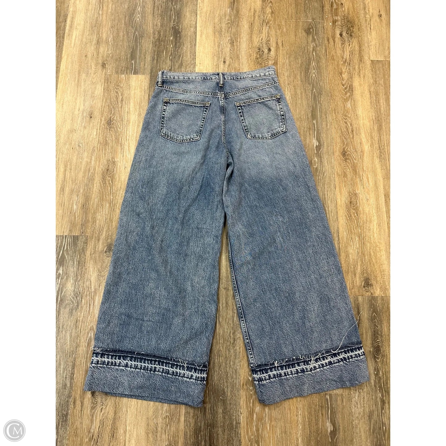 Jeans Wide Leg By Gap In Blue Denim, Size: 6