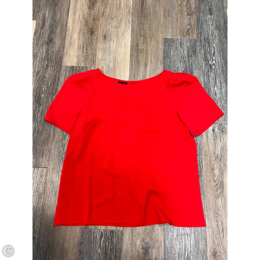 Blouse Short Sleeve By Talbots In Red, Size: L