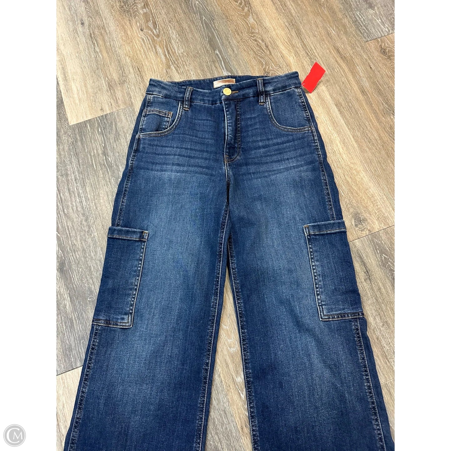 Jeans Wide Leg By Kut In Blue Denim, Size: 0