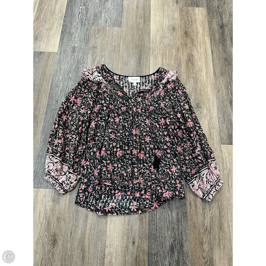 Blouse Long Sleeve By Cleobella In Floral Print, Size: S
