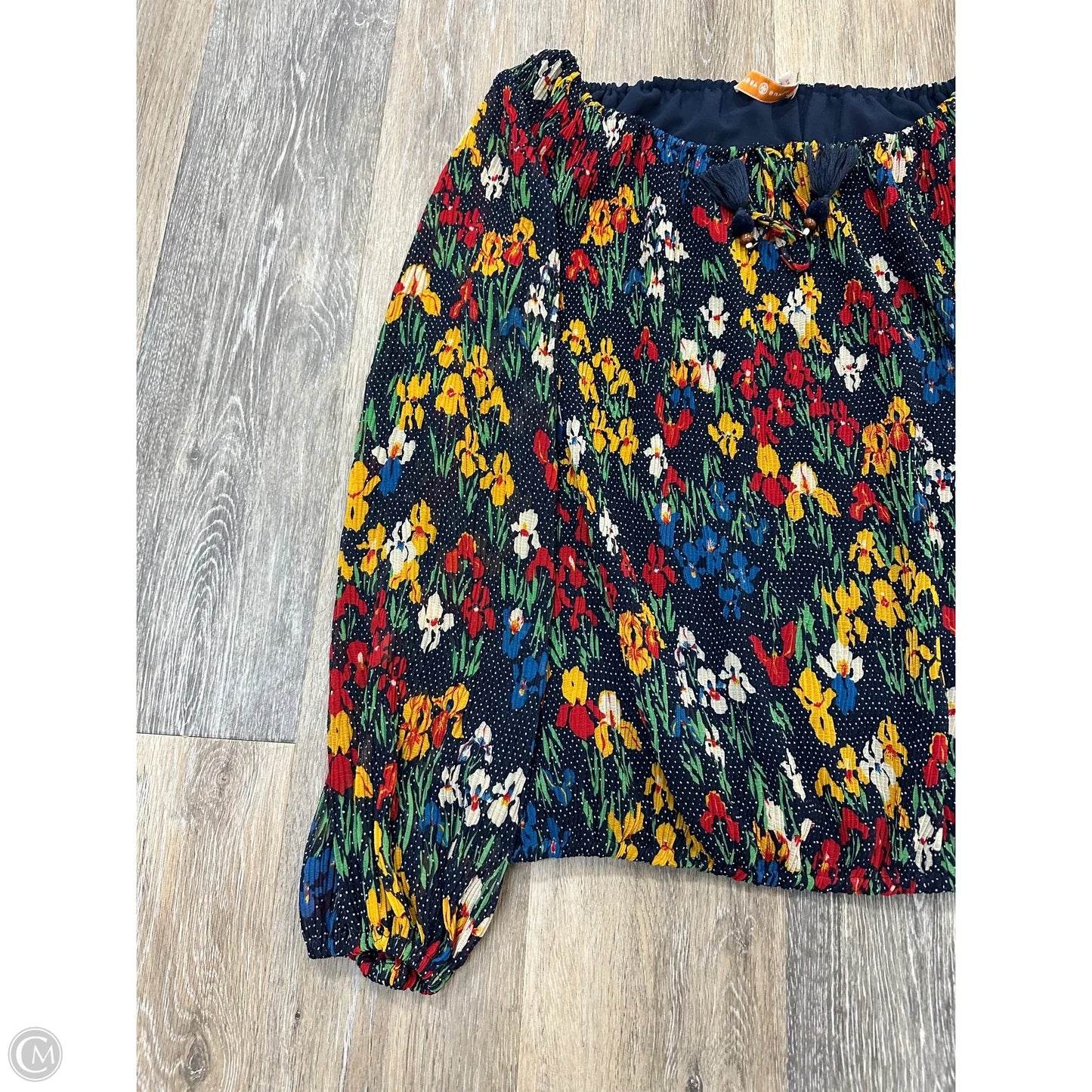 Blouse Designer By Tory Burch In Floral Print, Size: Xs