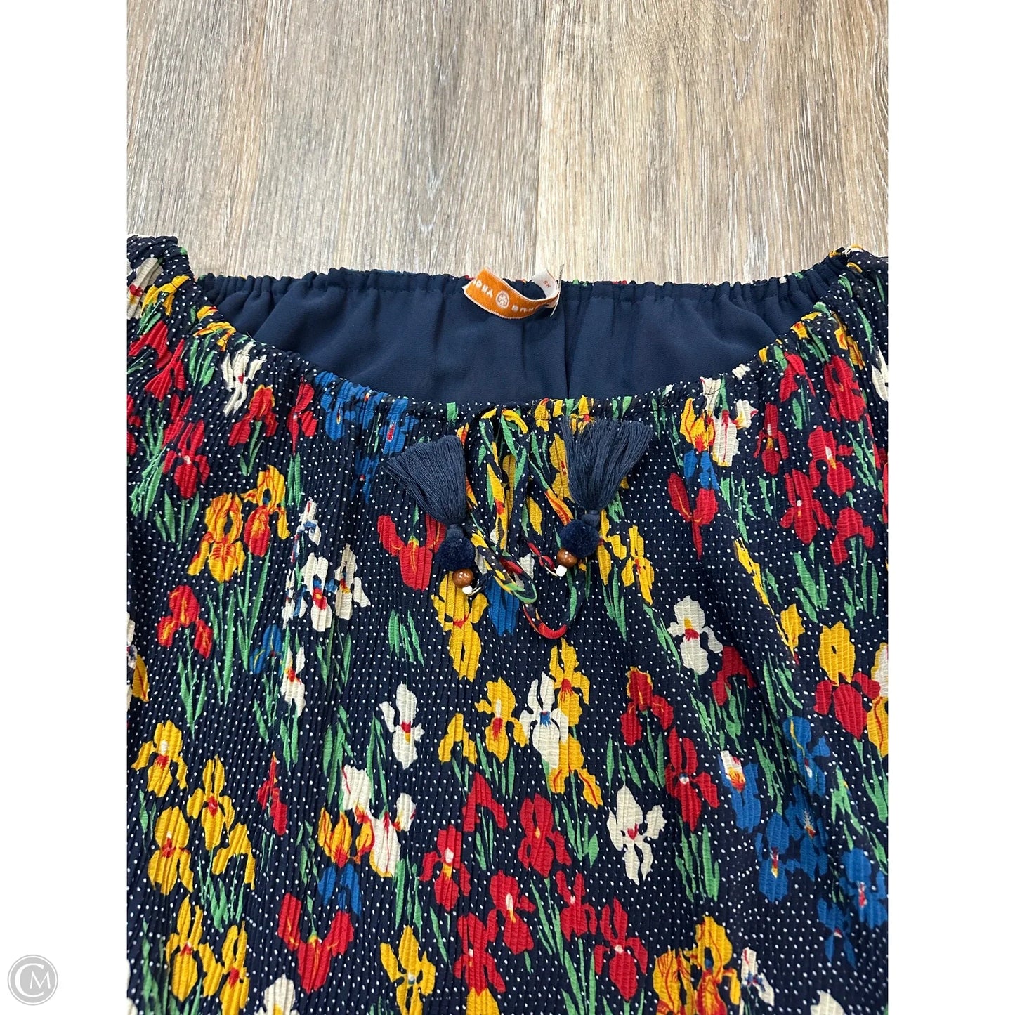 Blouse Designer By Tory Burch In Floral Print, Size: Xs