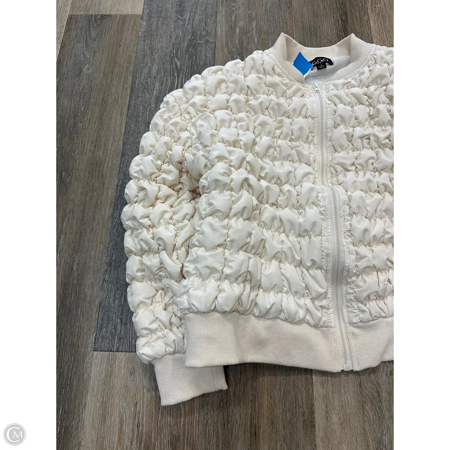 Jacket Puffer & Quilted By Gigio In Cream, Size: S