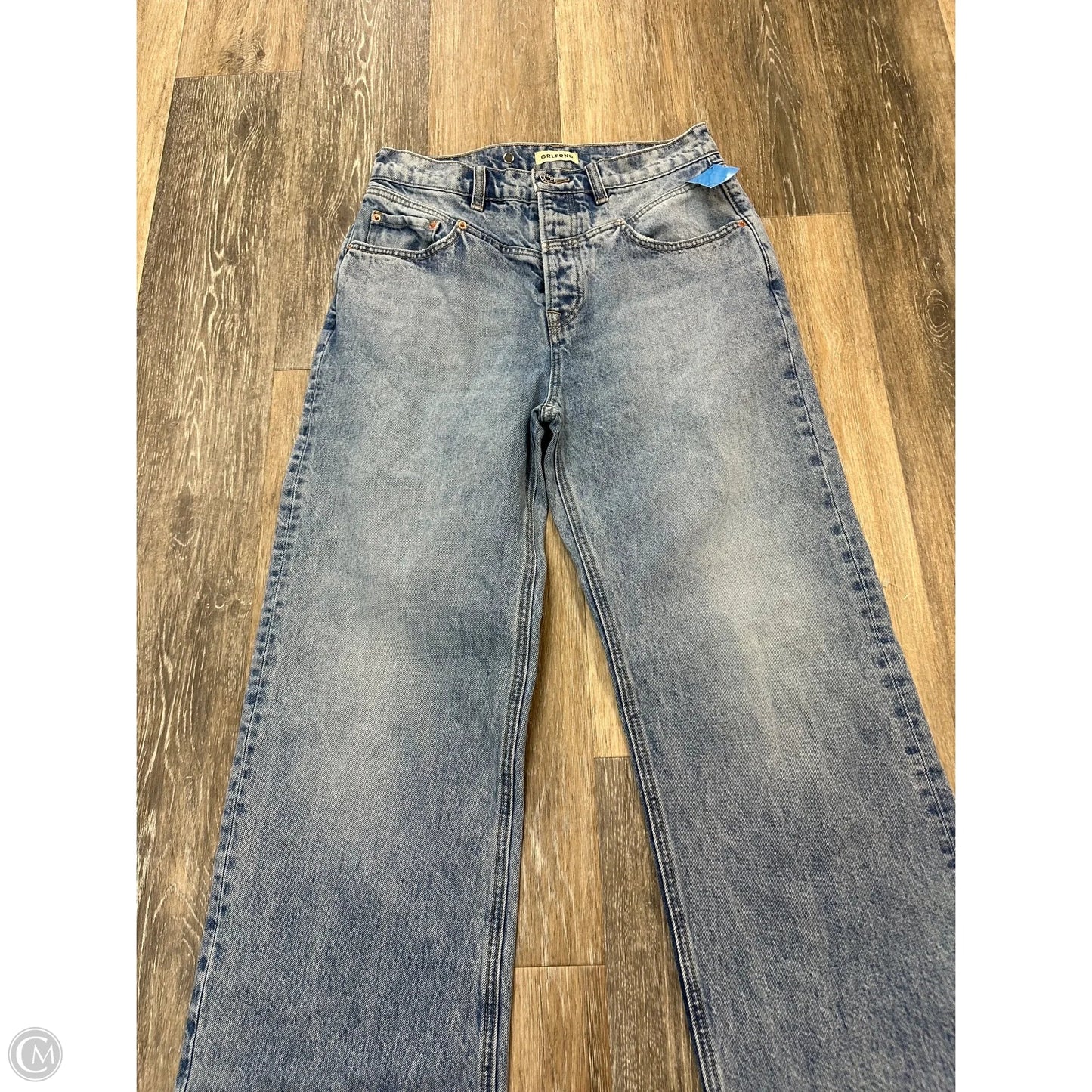 Jeans Straight By GRLFRND In Blue Denim, Size: 4