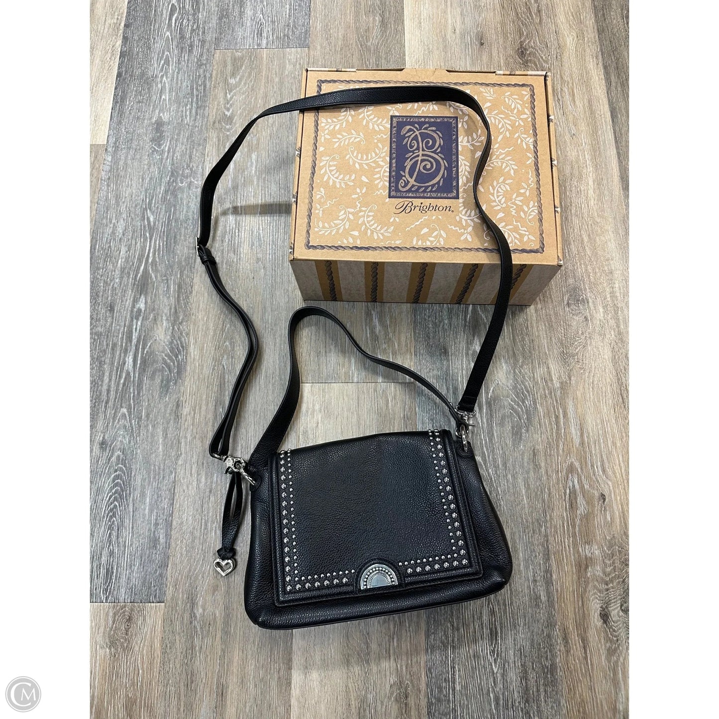 Handbag Leather By Brighton, Size: Medium