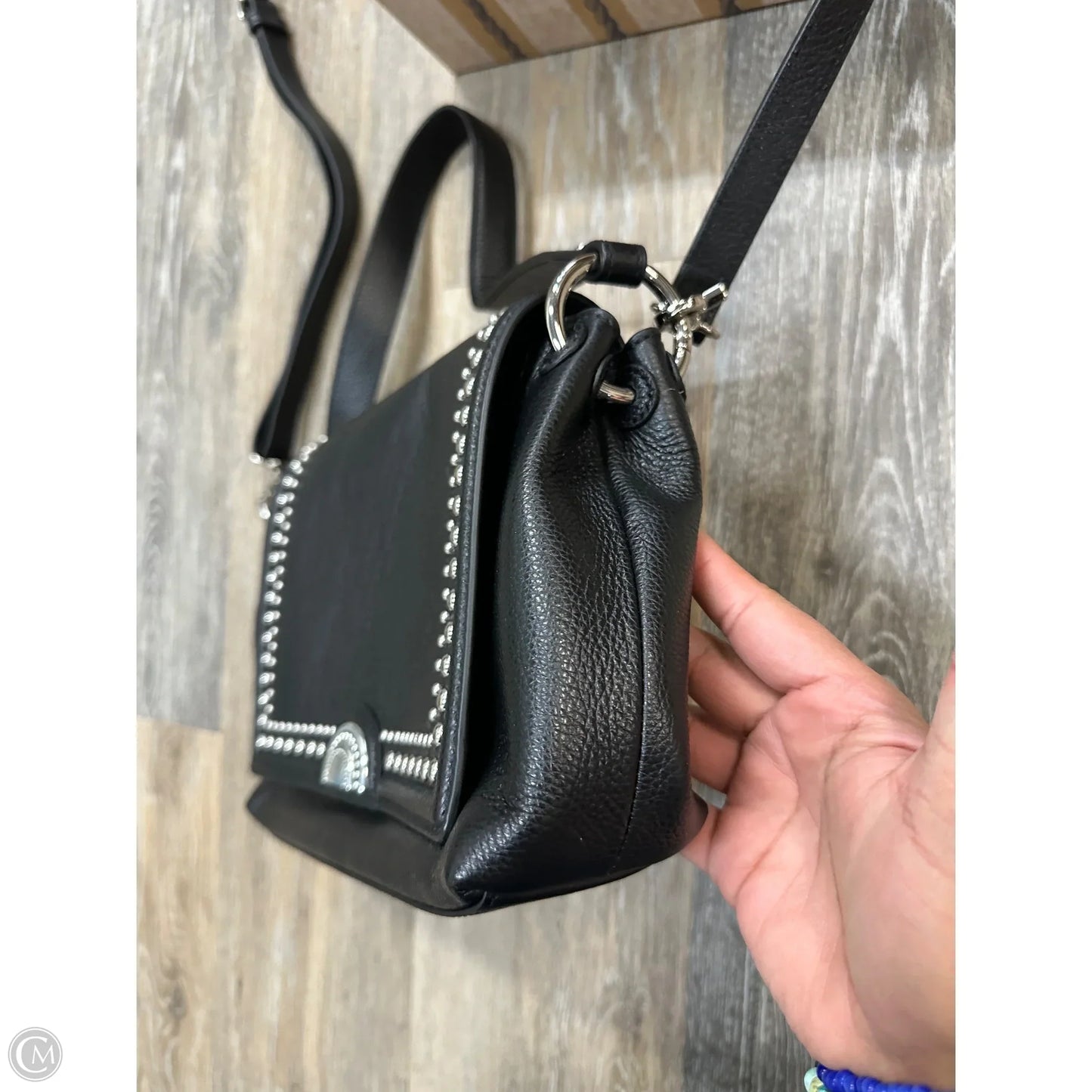 Handbag Leather By Brighton, Size: Medium