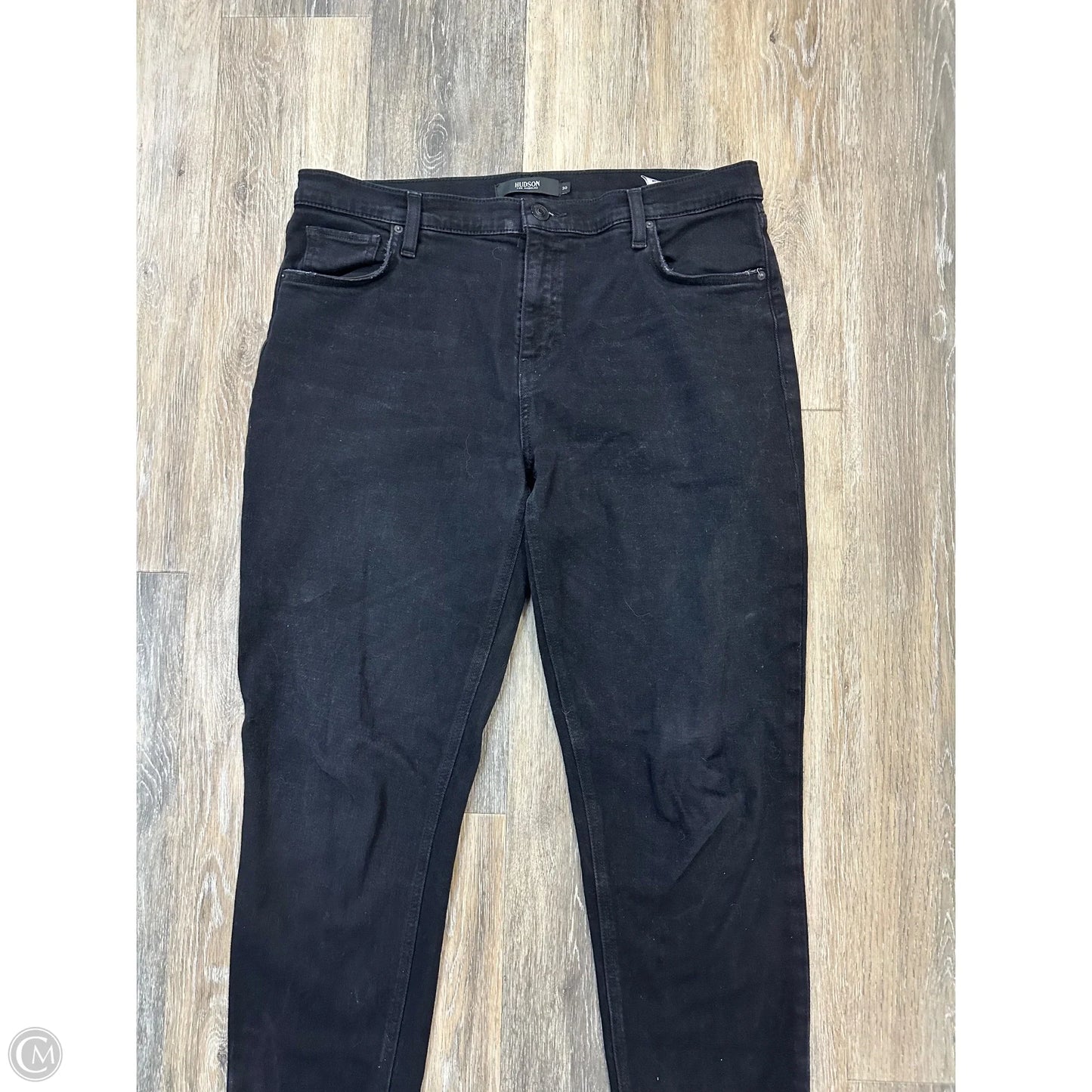 Jeans Straight By Hudson In Black Denim, Size: 10