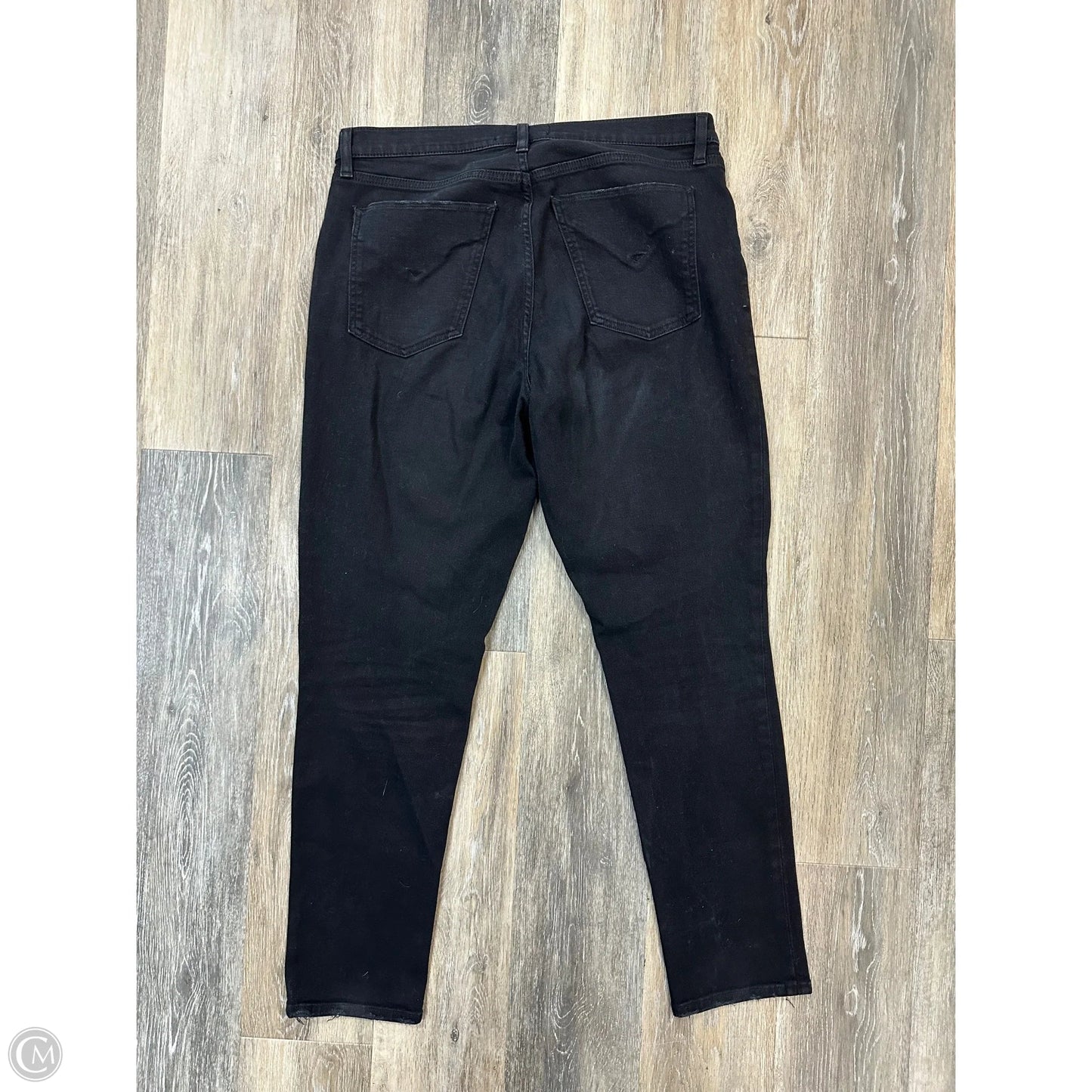 Jeans Straight By Hudson In Black Denim, Size: 10