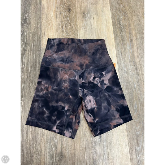 Athletic Shorts By Lululemon In Tie Dye Print, Size: 2