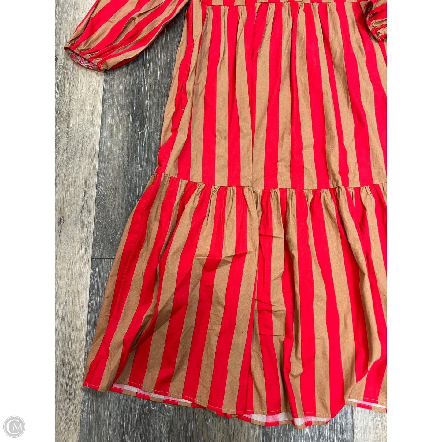 Dress Casual Midi By Maeve In Striped Pattern, Size: Xxs