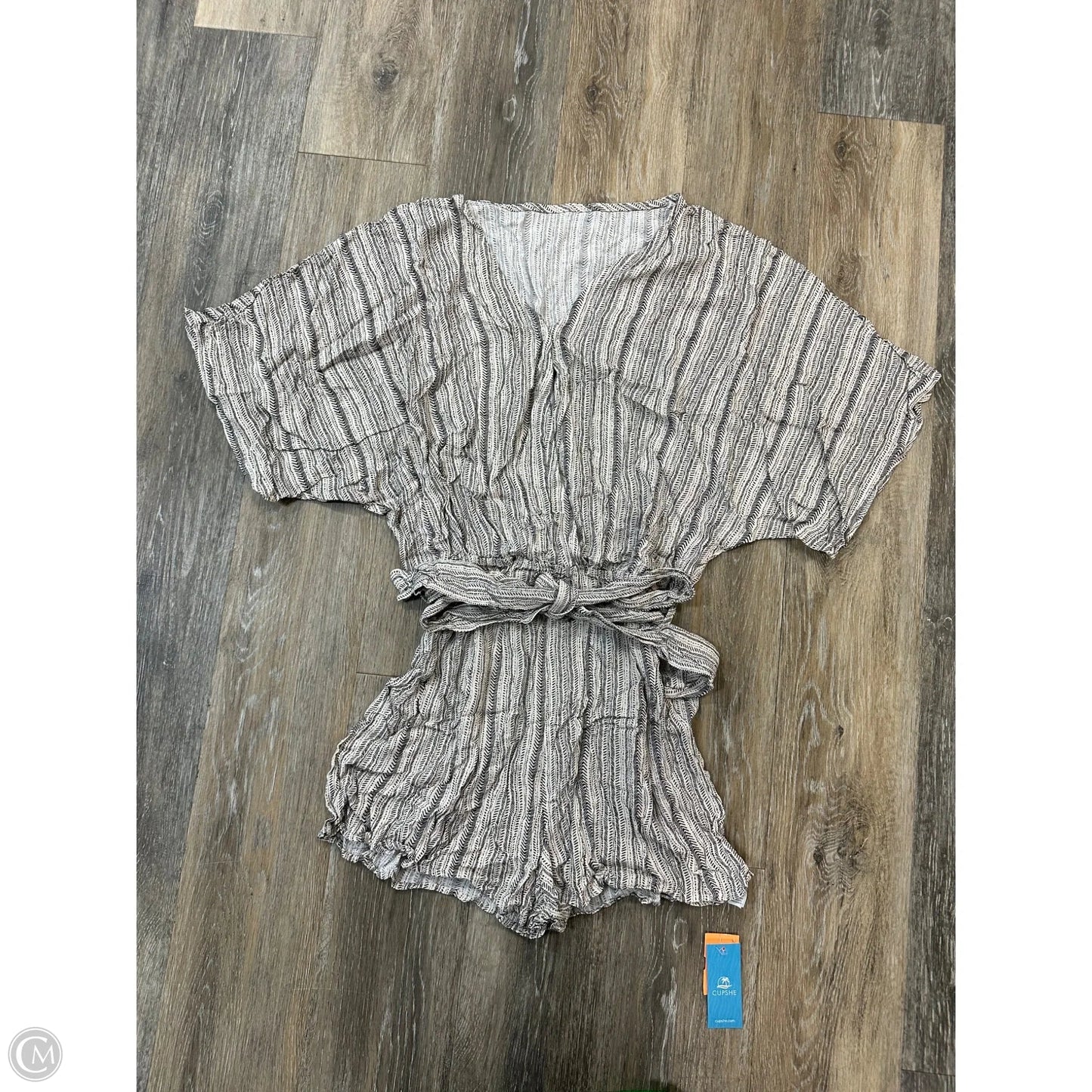 Swimwear Cover-up By Cupshe In Black & Cream, Size: M