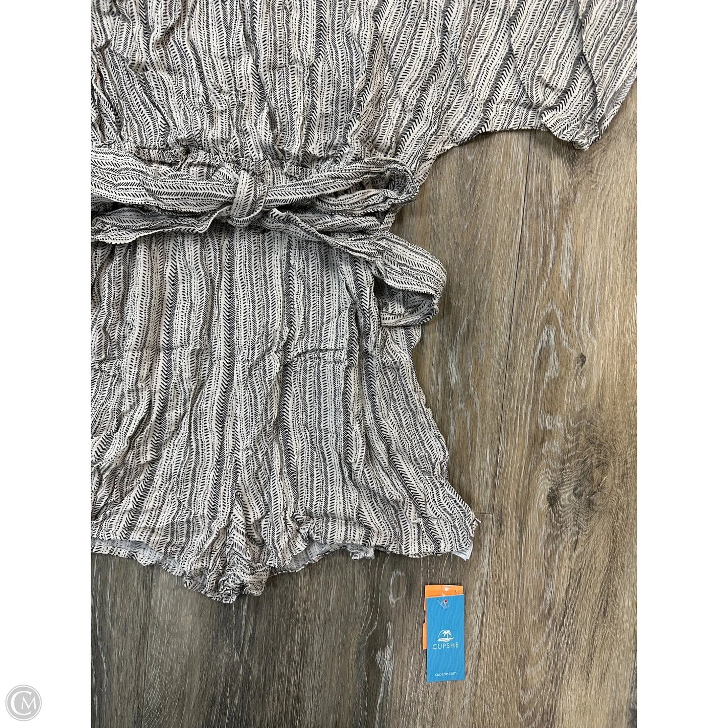 Swimwear Cover-up By Cupshe In Black & Cream, Size: M