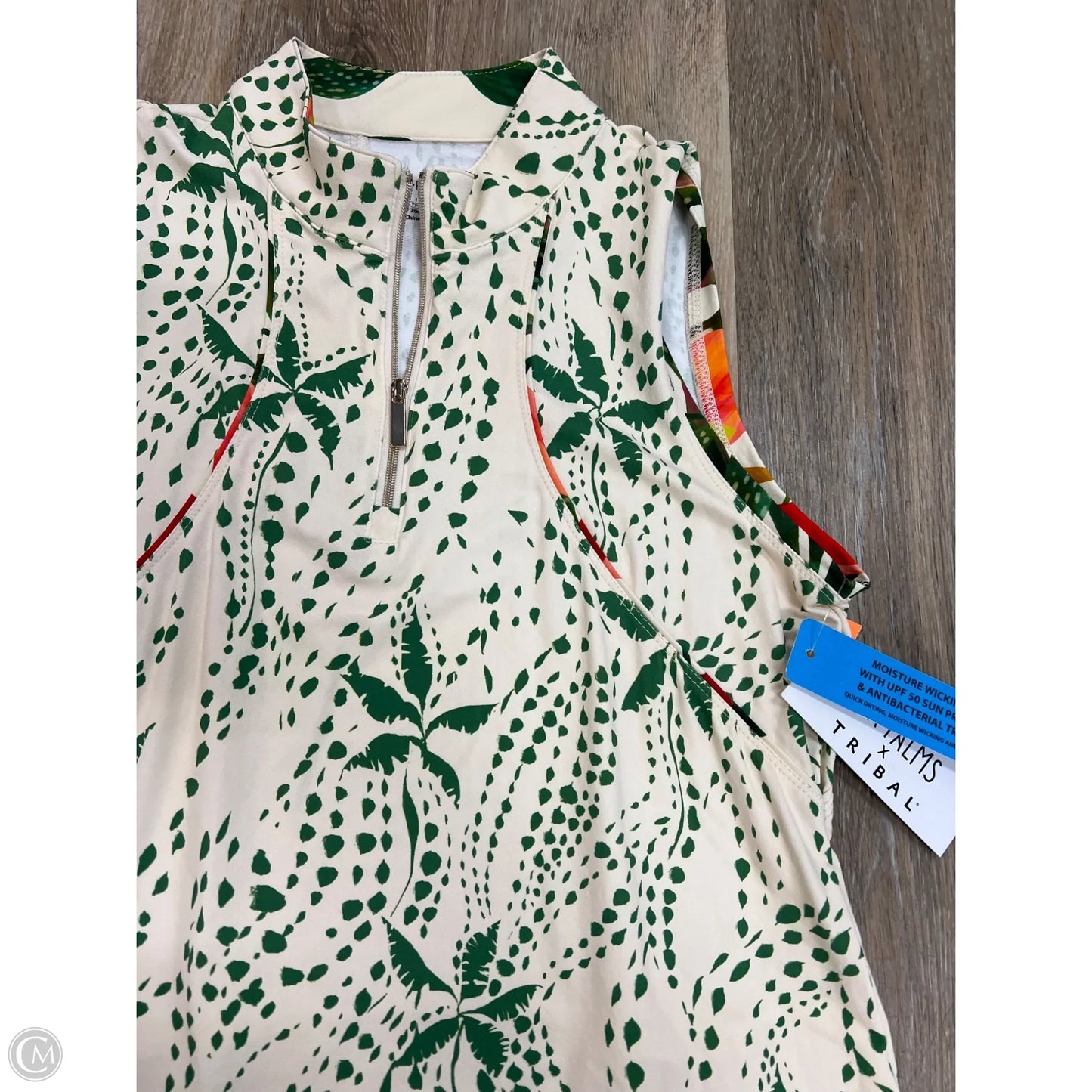 Athletic Dress By XIX Palms x Tribal In Green & White, Size: Xs