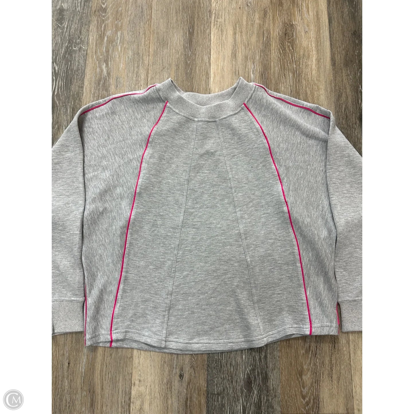 Sweatshirt Crewneck By Tribal In Grey, Size: M