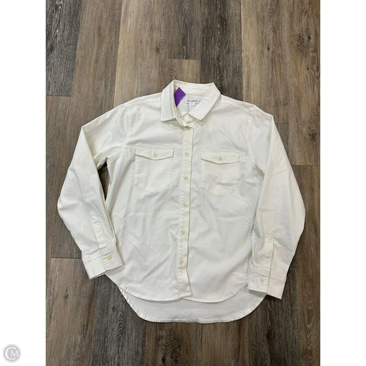 Jacket Shirt By Good American In White, Size: L