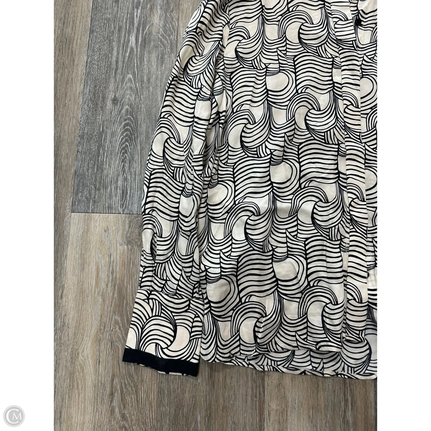 Blouse Long Sleeve By Reiss In Cream, Size: Xl
