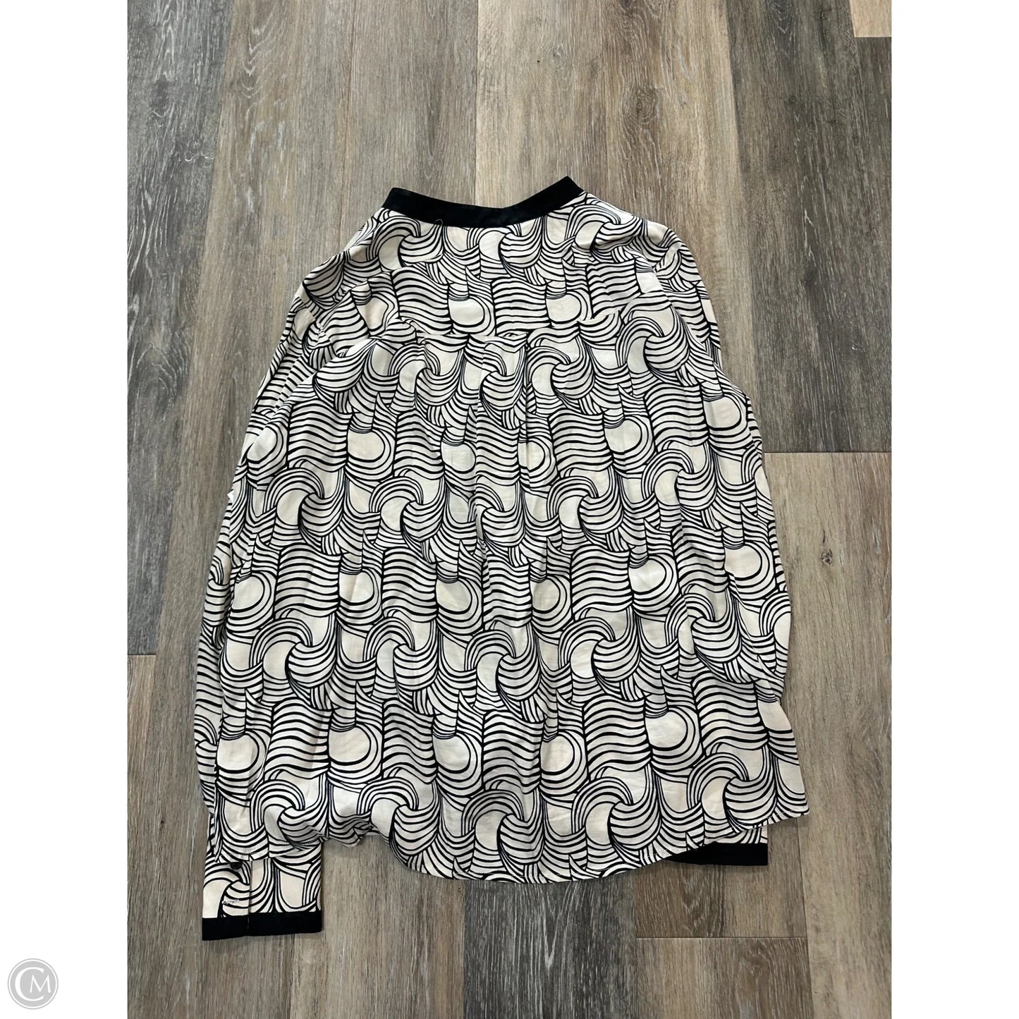 Blouse Long Sleeve By Reiss In Cream, Size: Xl