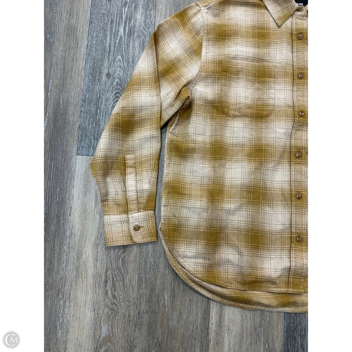 Top Long Sleeve By Prana In Yellow, Size: S