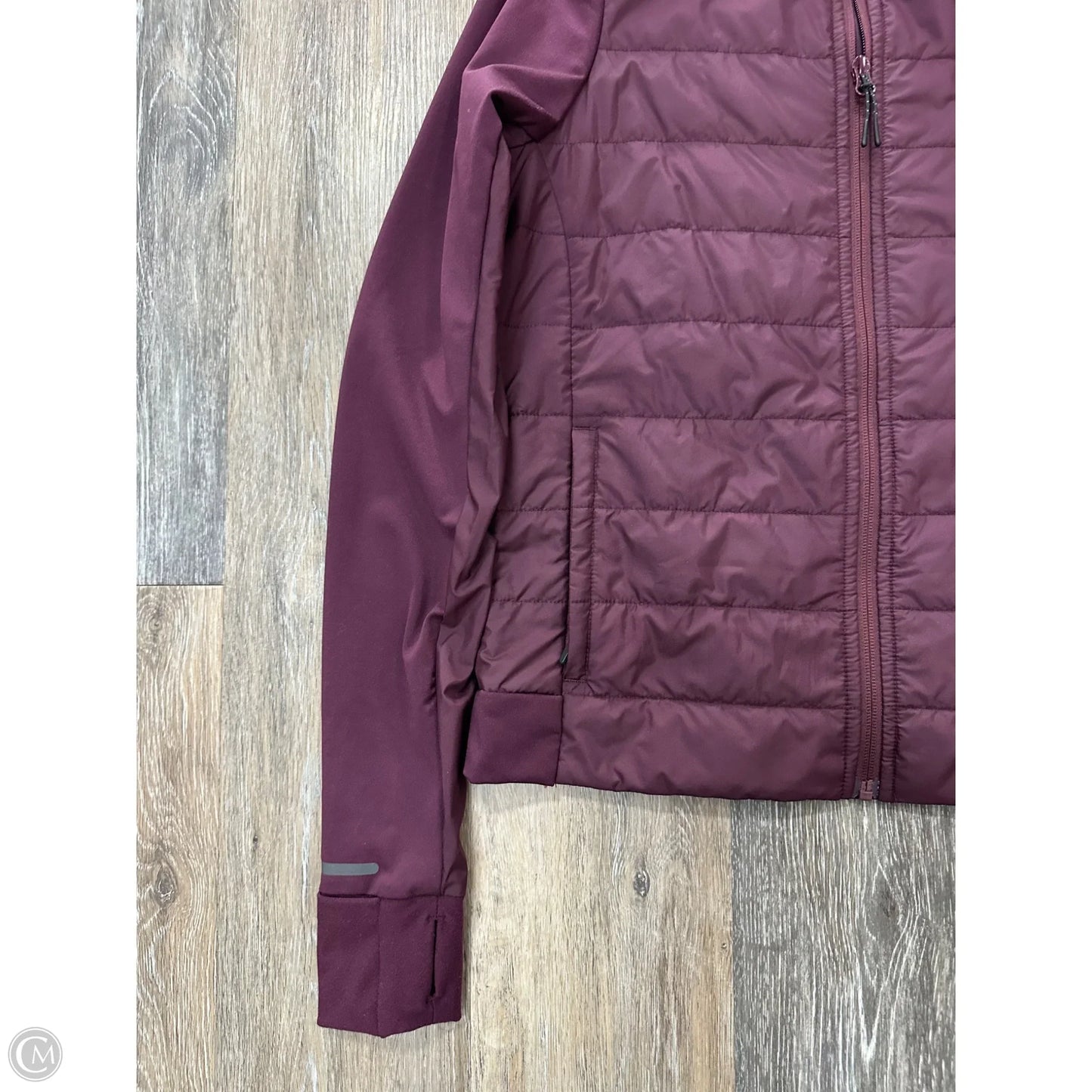 Jacket Puffer & Quilted By Prana In Maroon, Size: S