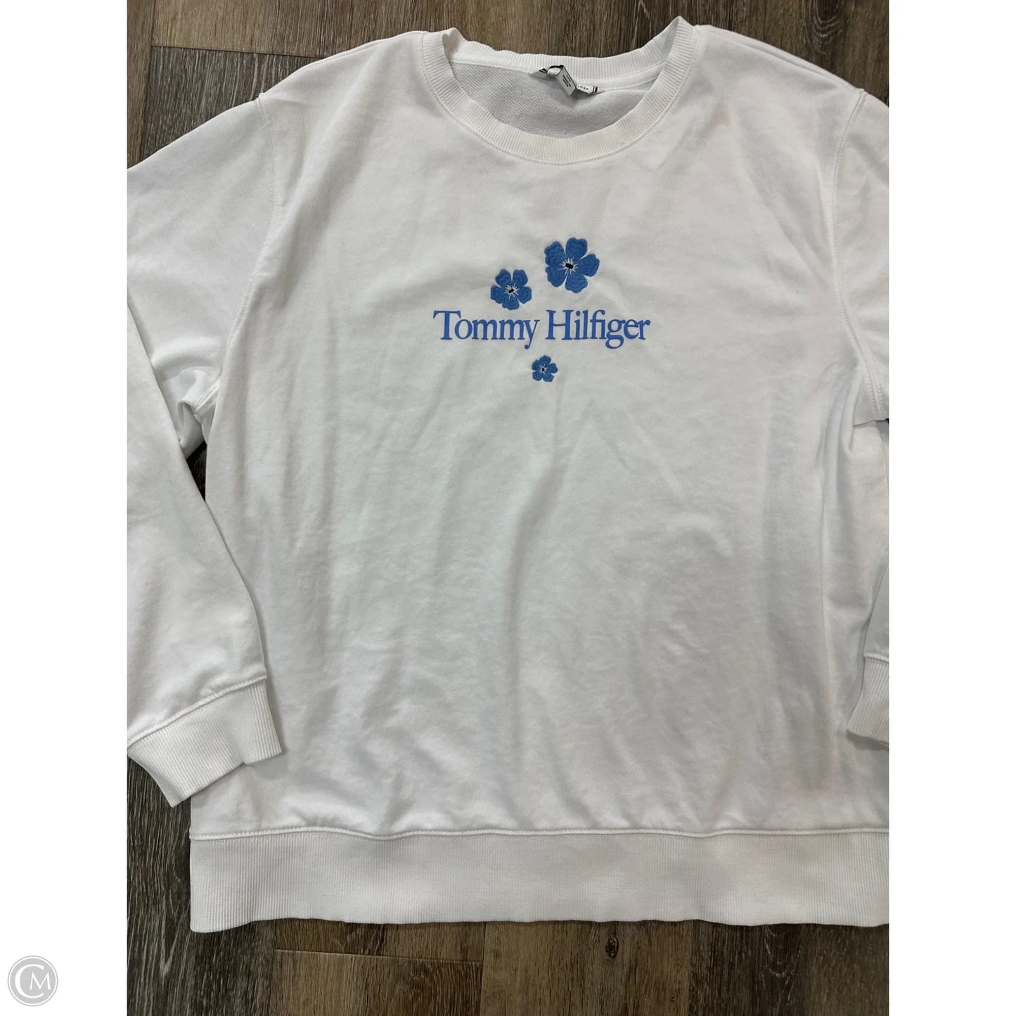 Top Long Sleeve By Tommy Hilfiger In White, Size: L