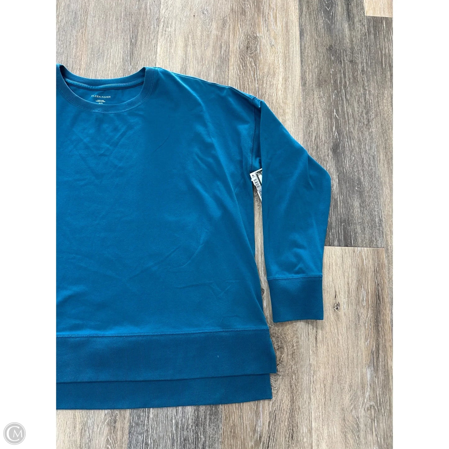 Top Long Sleeve By Eileen Fisher In Blue, Size: M