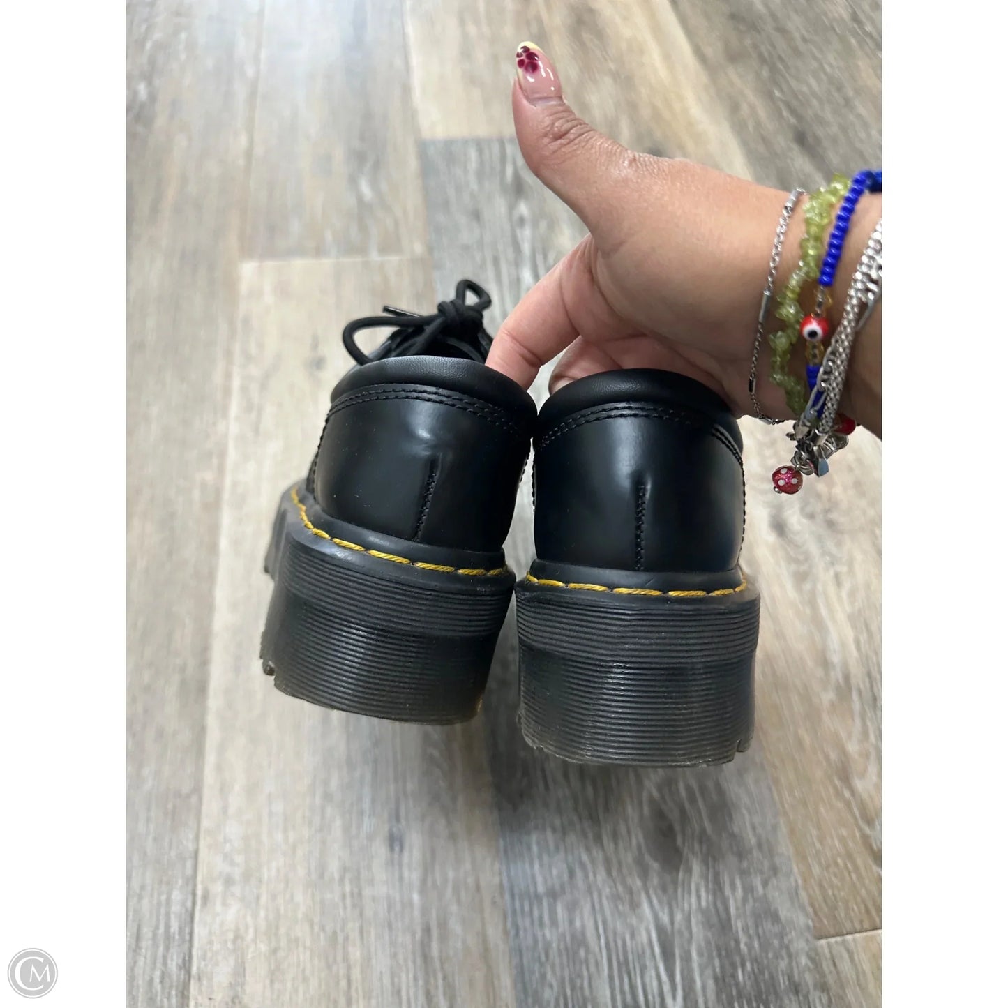 Shoes Heels Platform By Dr Martens In Black, Size: 6
