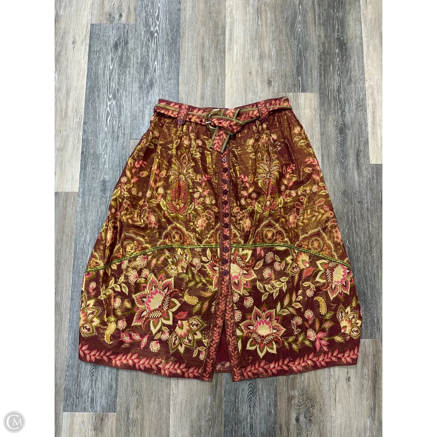 Skirt Maxi By Farm Rio In Red, Size: L