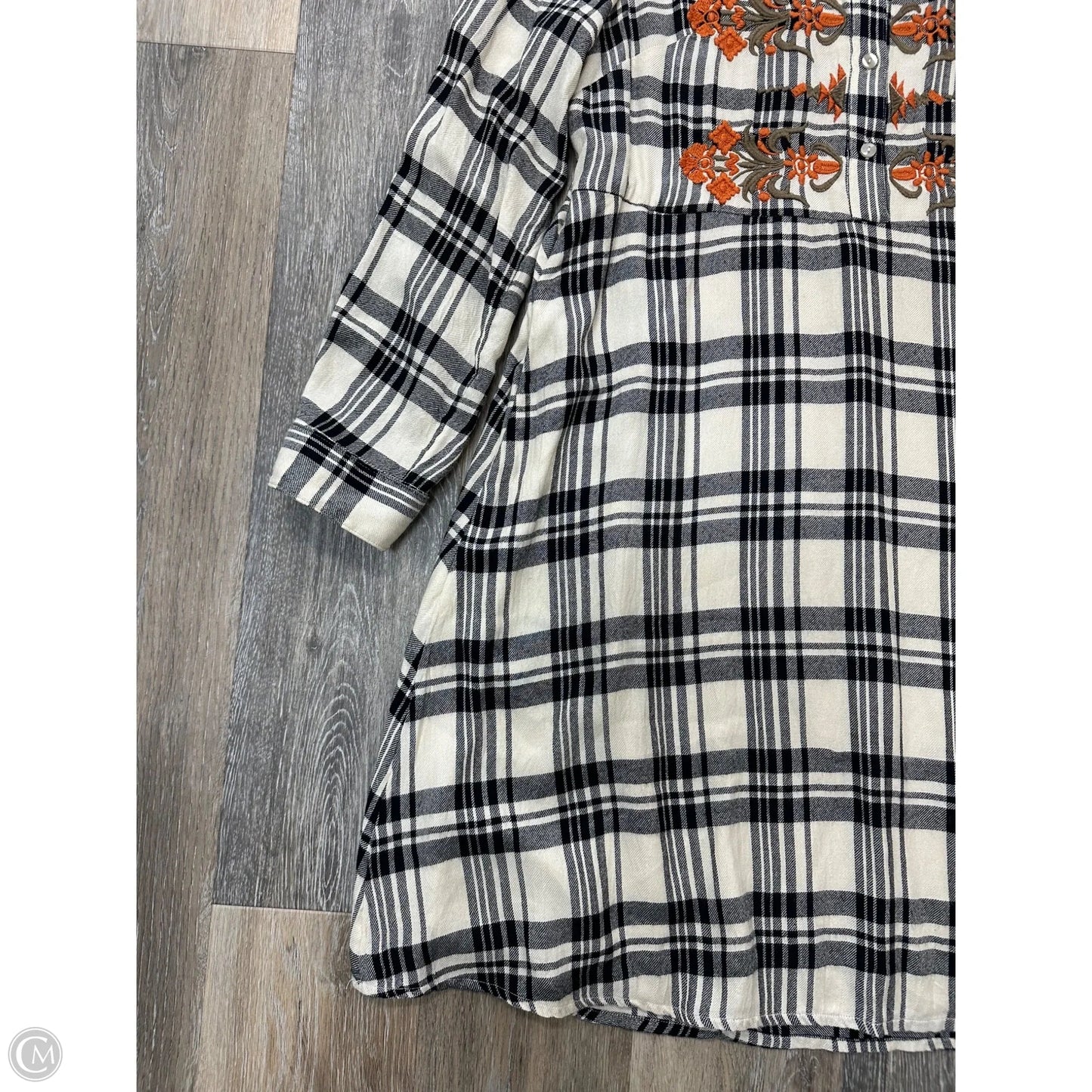 Dress Casual Midi By Maeve In Checkered Pattern, Size: L