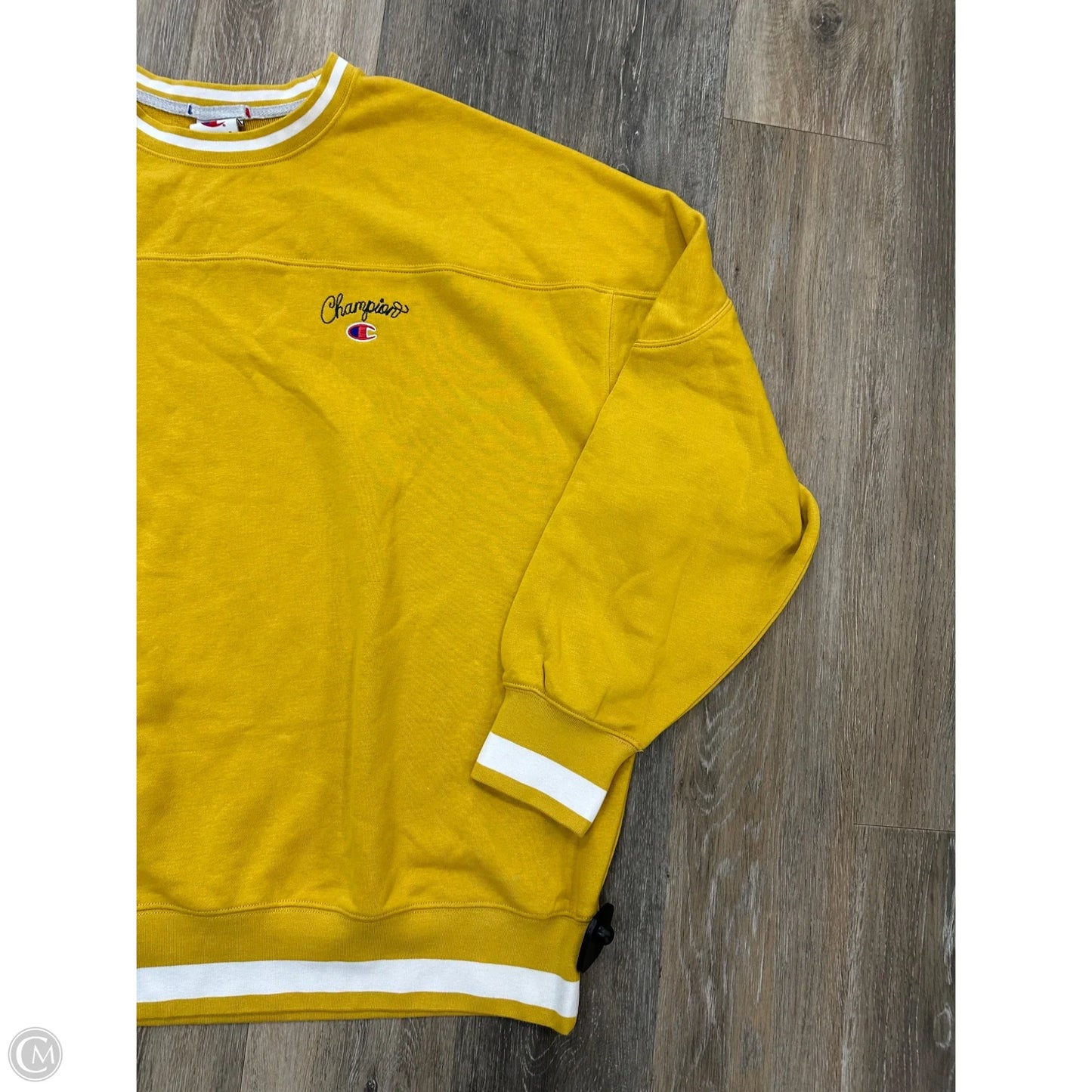 Sweatshirt Crewneck By Champion In Yellow, Size: Xl