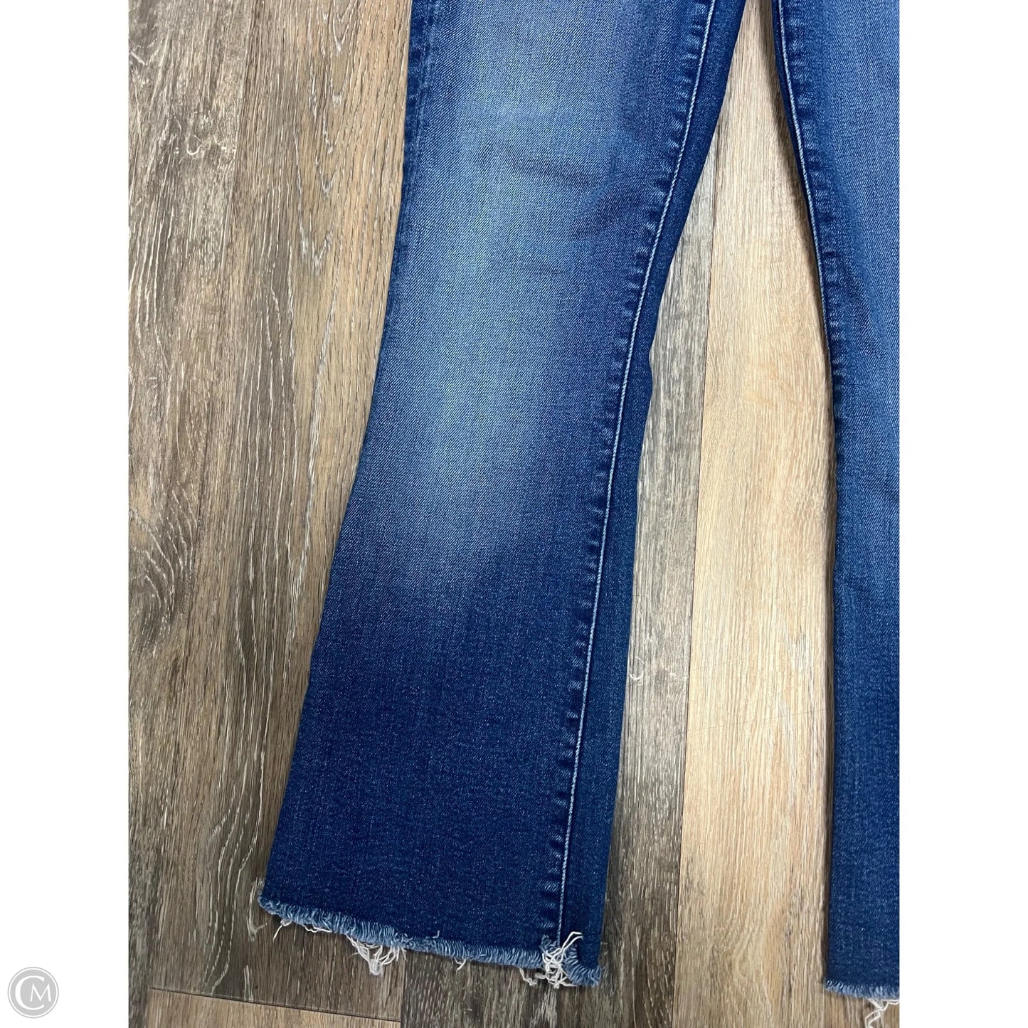 Jeans Cropped By Mother In Blue Denim, Size: 0p/24