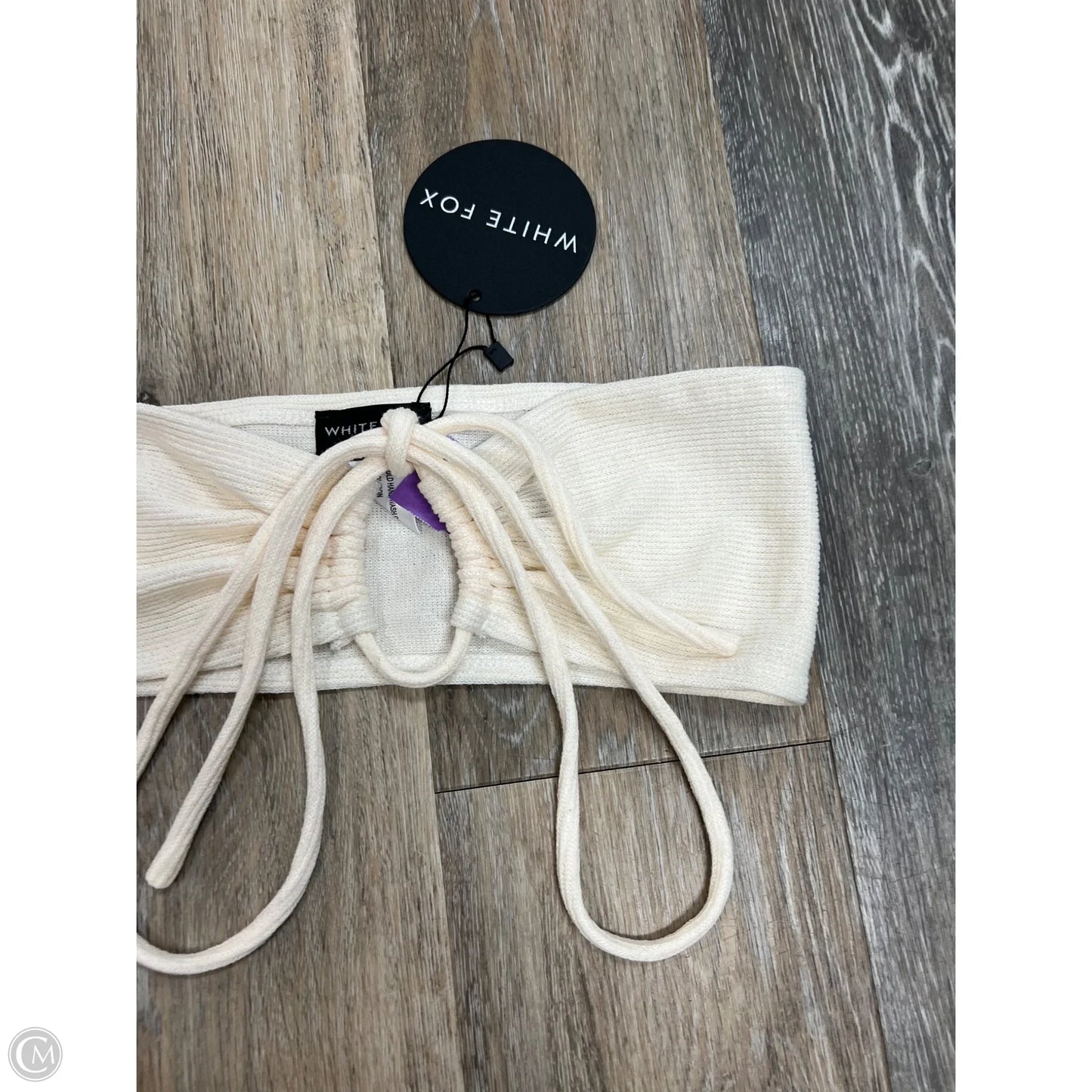 Top Sleeveless By White Fox In Cream, Size: S