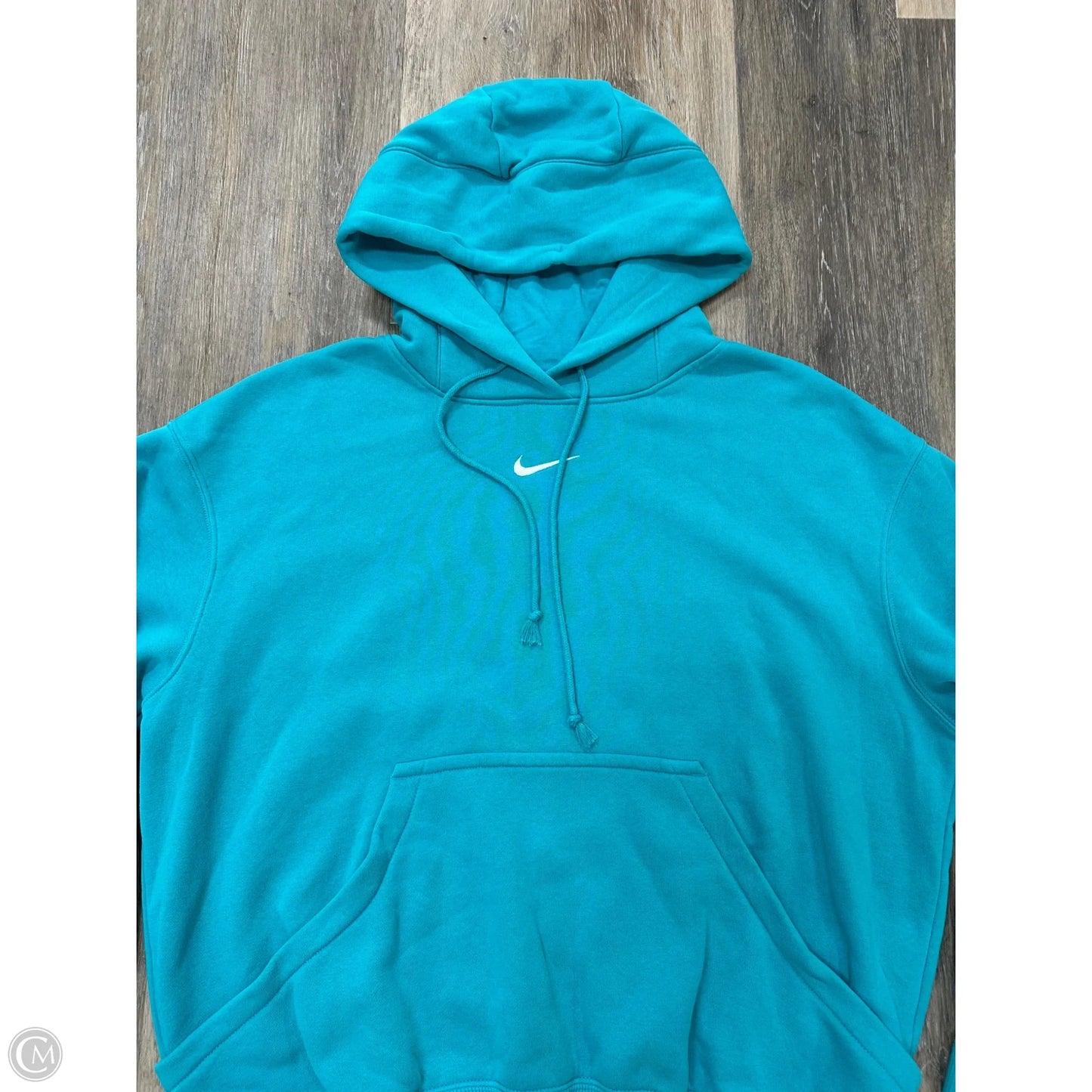 Sweatshirt Hoodie By Nike Apparel In Blue, Size: S