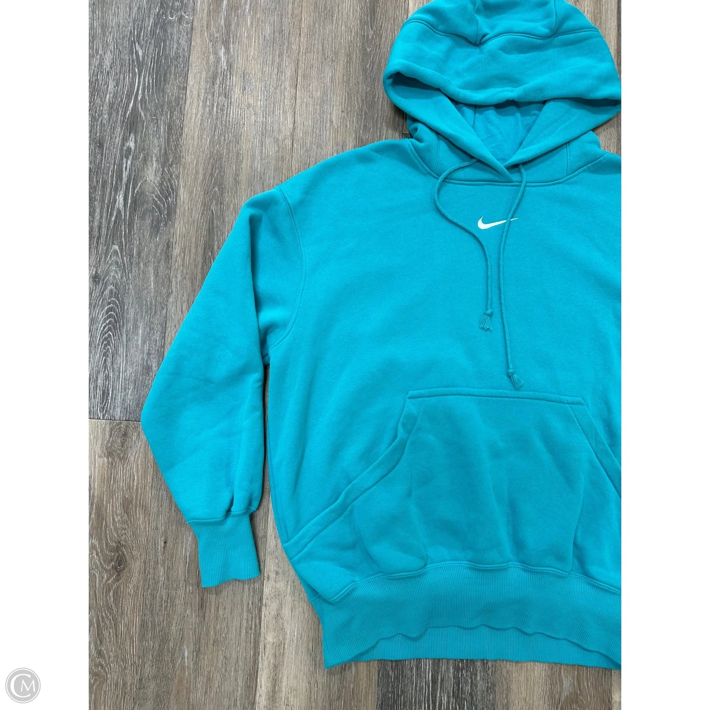 Sweatshirt Hoodie By Nike Apparel In Blue, Size: S