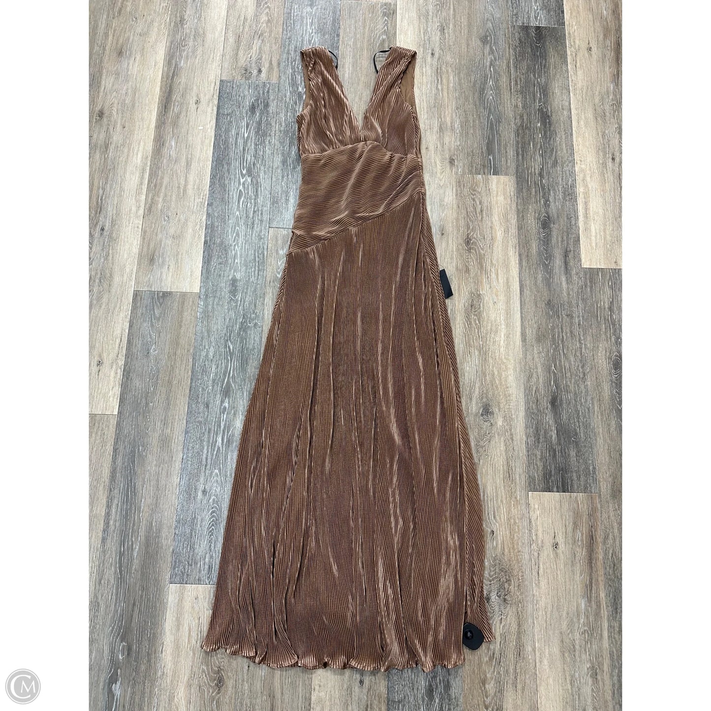 Dress Party Long By Lulus In Brown, Size: S