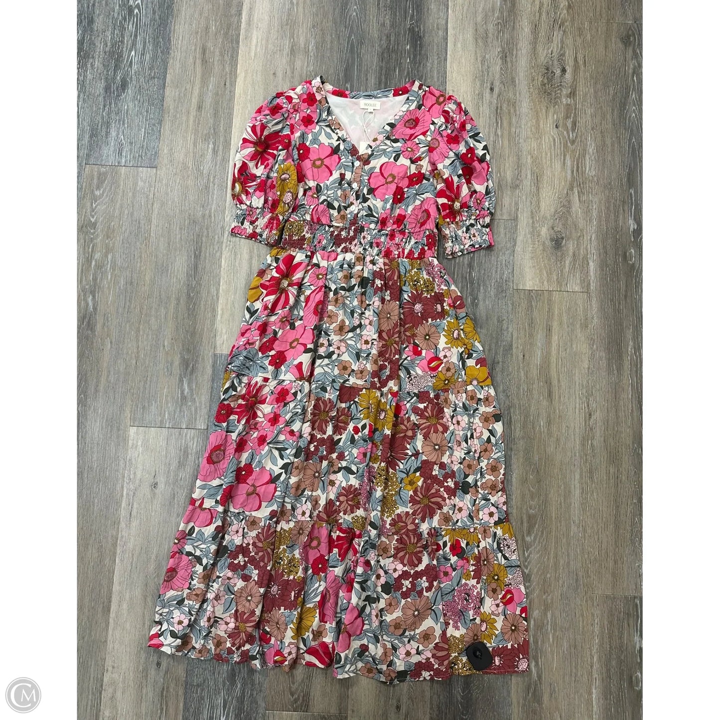 Dress Casual Maxi By Roolee In Floral Print, Size: S