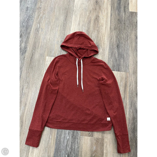 Athletic Top Long Sleeve Hoodie By Vuori In Orange, Size: S