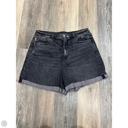 Shorts By American Eagle In Black Denim, Size: 14