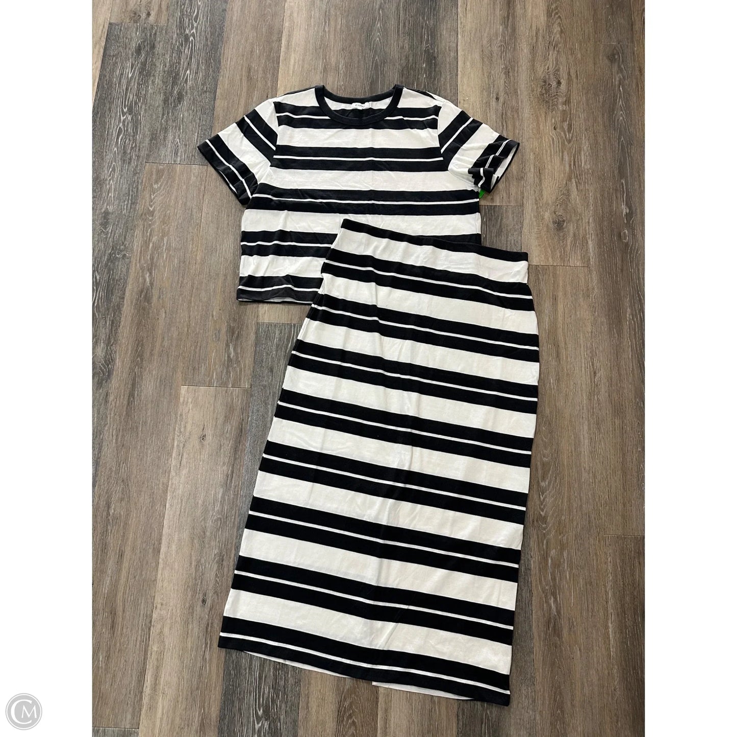 Skirt Set 2pc By Z Supply In Striped Pattern, Size: Xl
