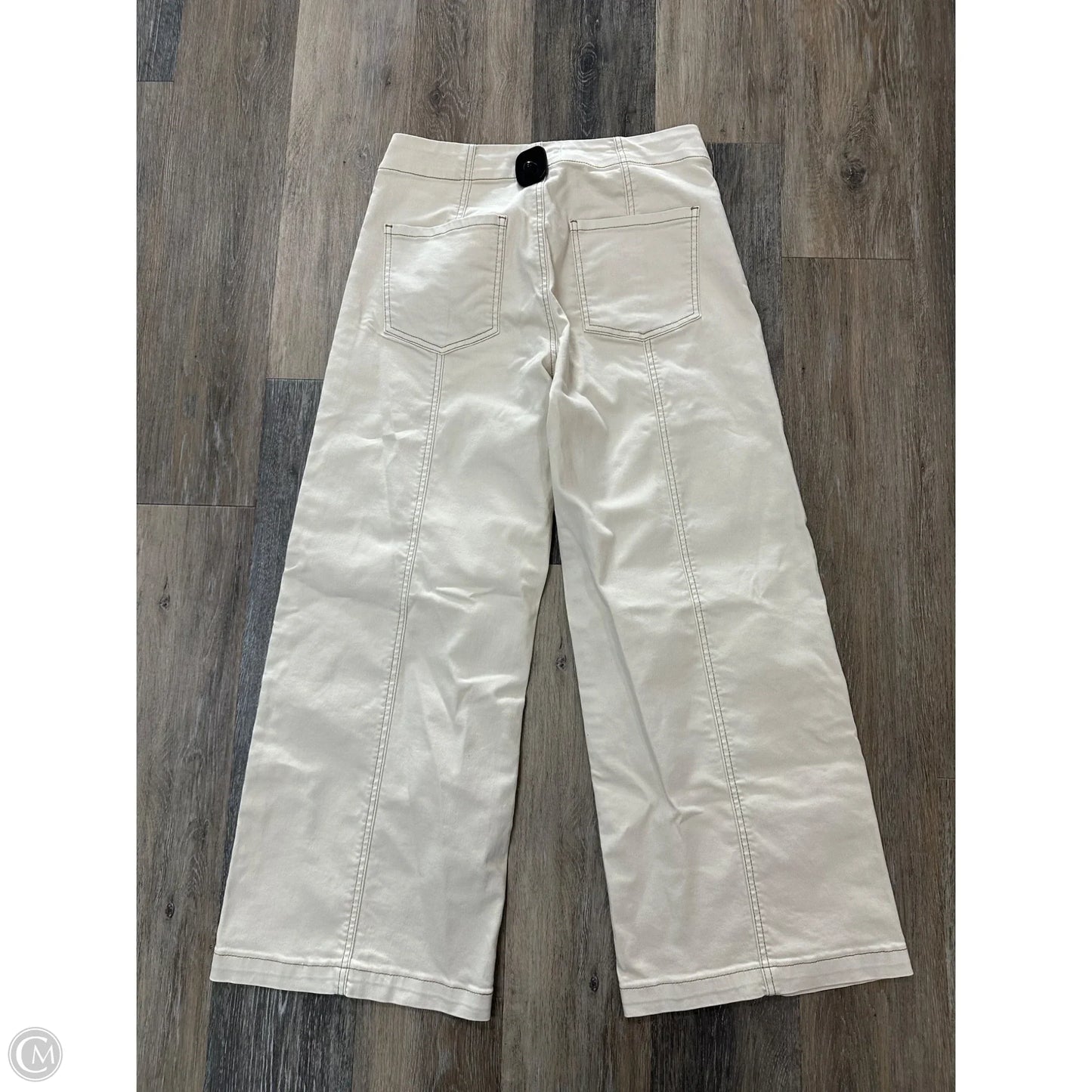 Jeans Wide Leg By Kut In Cream, Size: 8