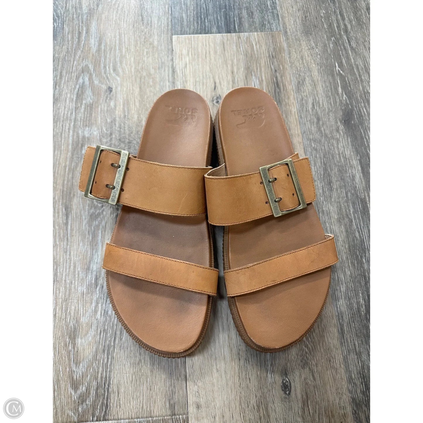 Sandals Heels Platform By Sorel In Brown, Size: 10