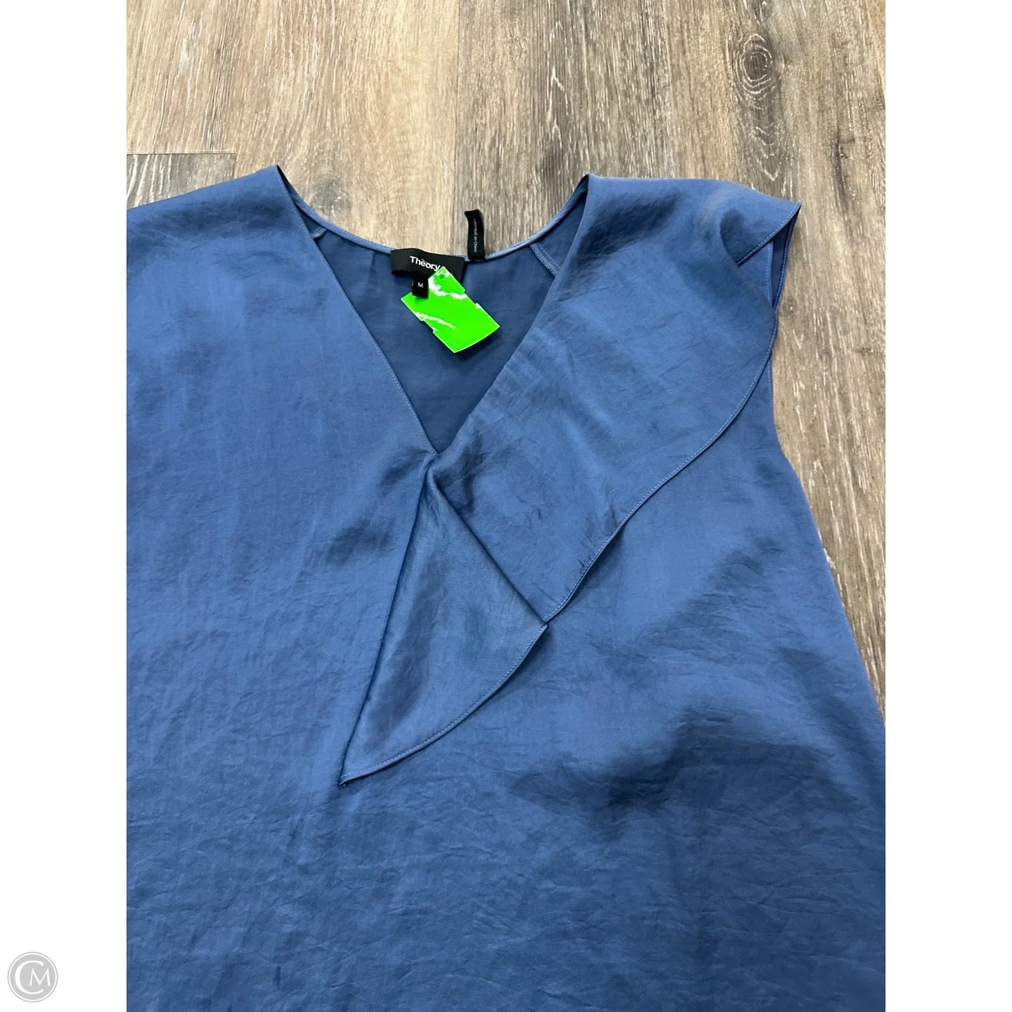 Top Sleeveless By Theory In Blue, Size: M