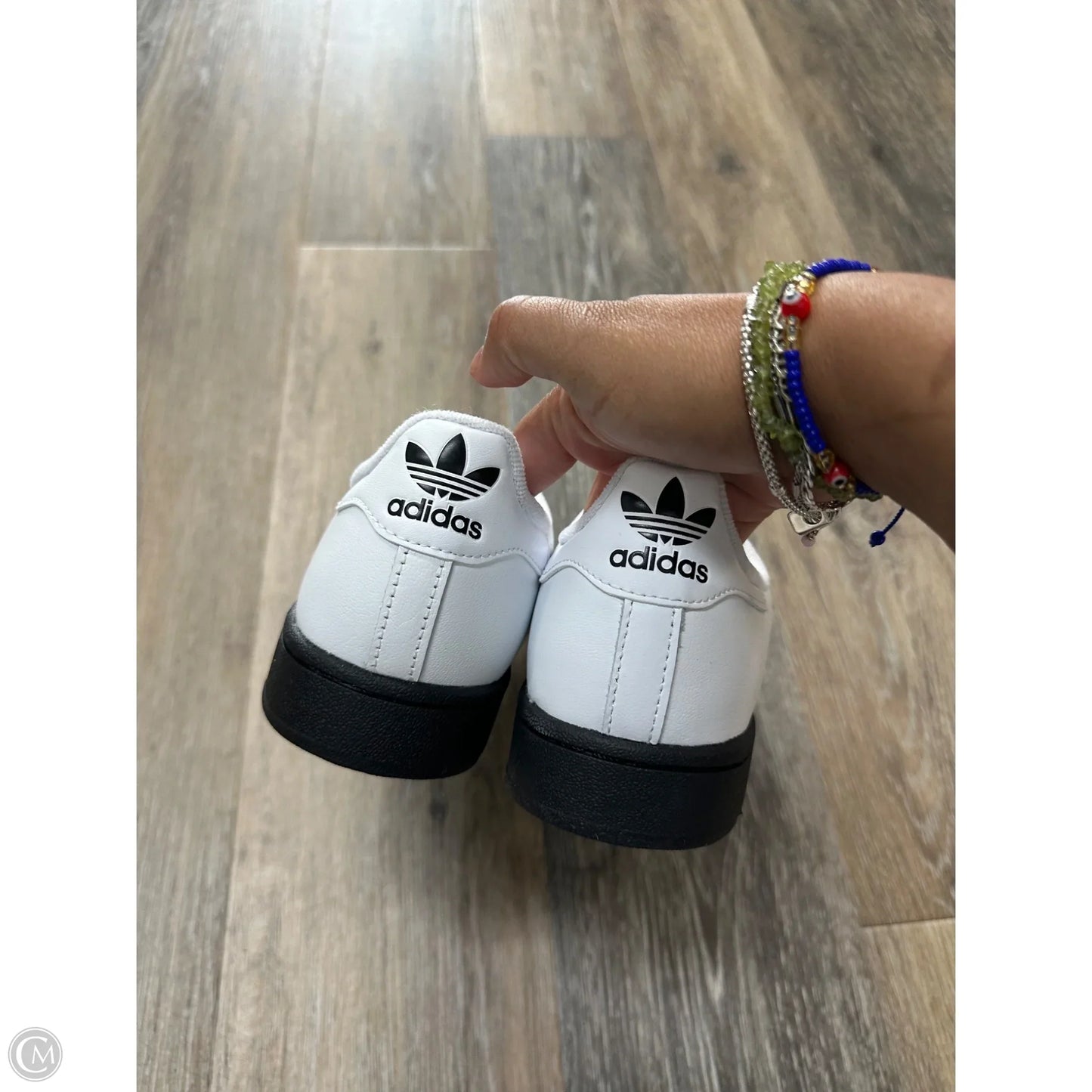 Shoes Sneakers By Adidas In Black & White, Size: 5.5