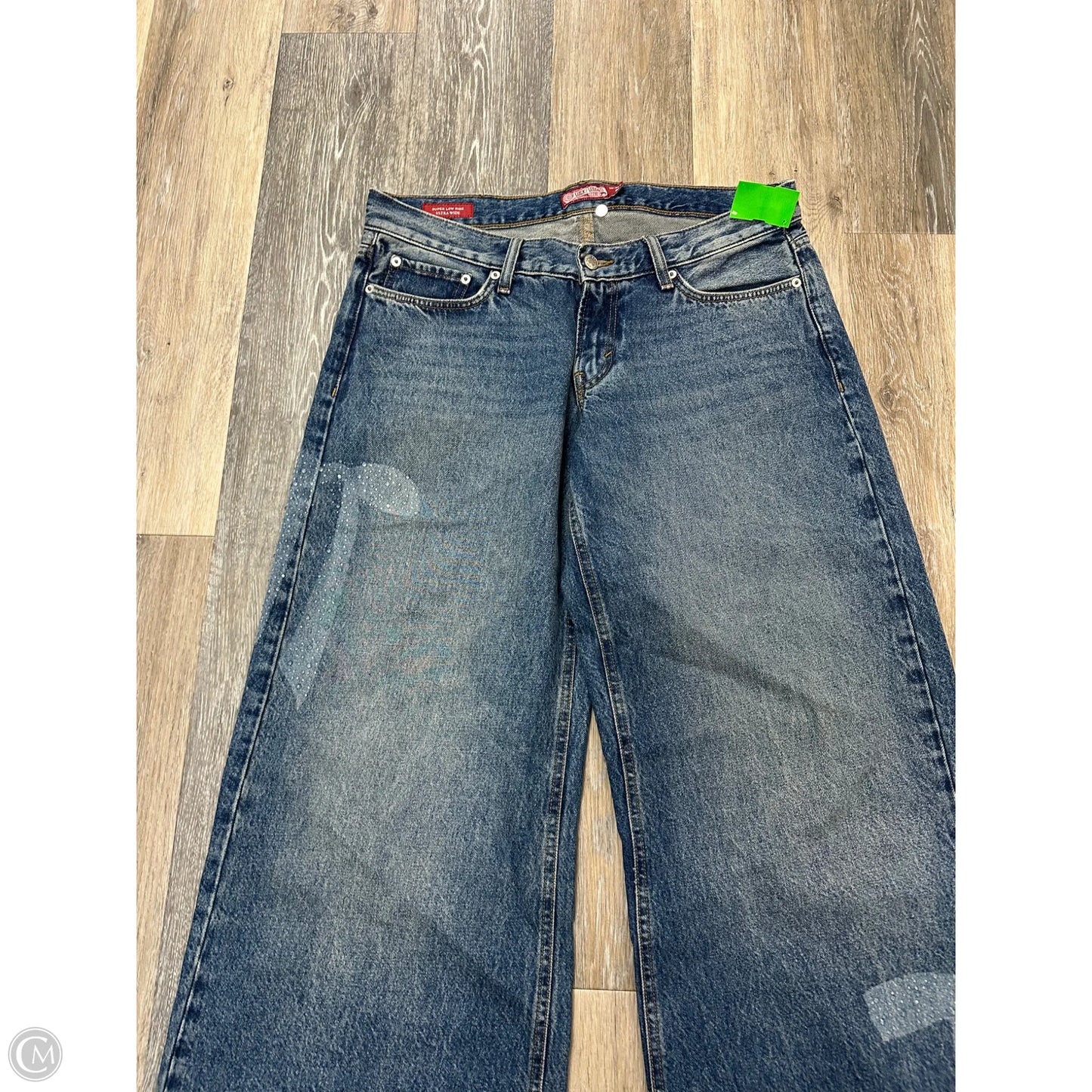 Jeans Wide Leg By Lucky Brand In Blue Denim, Size: 10