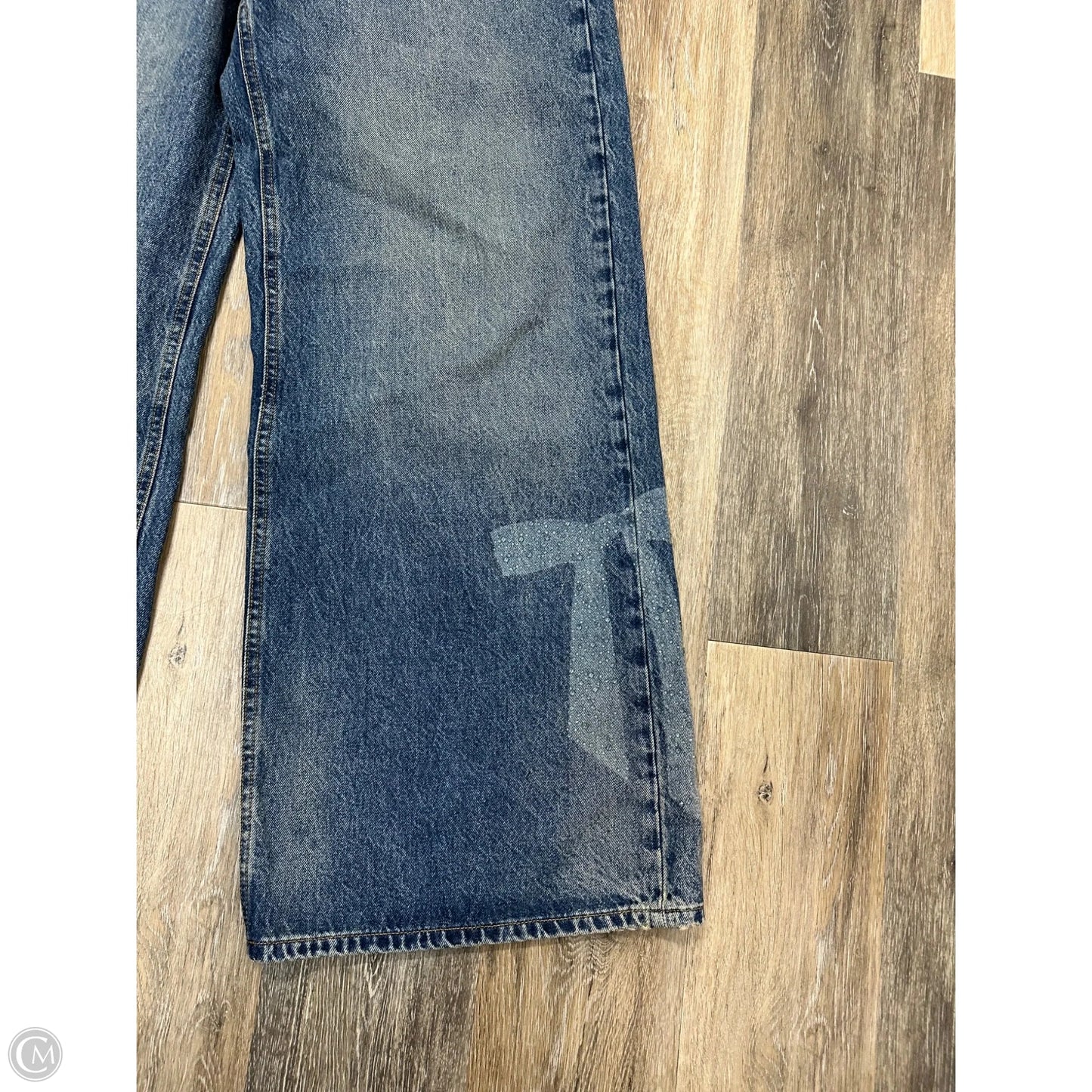 Jeans Wide Leg By Lucky Brand In Blue Denim, Size: 10